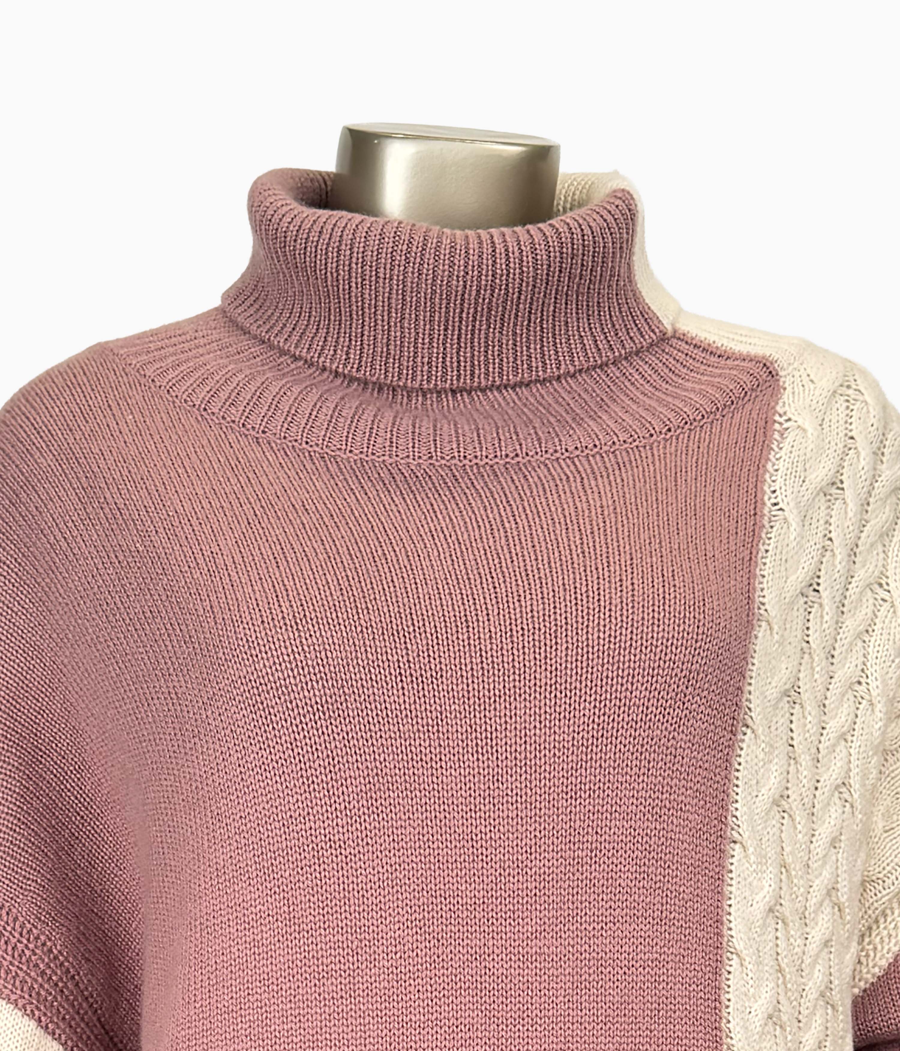 Cable Knit Roll Neck: Size: 12