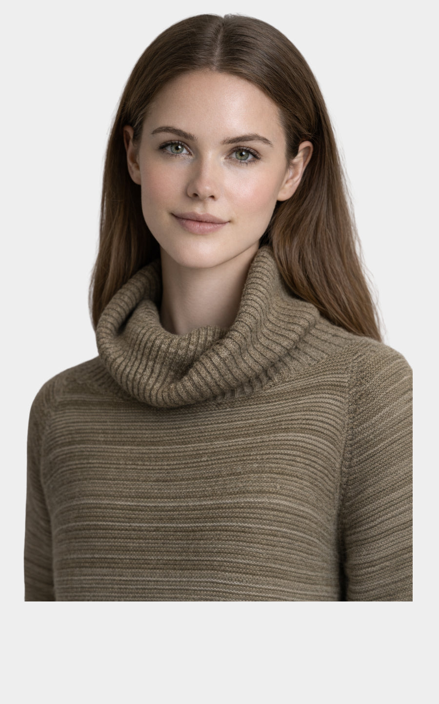 Outlet: Cowl Neck Sweater Green