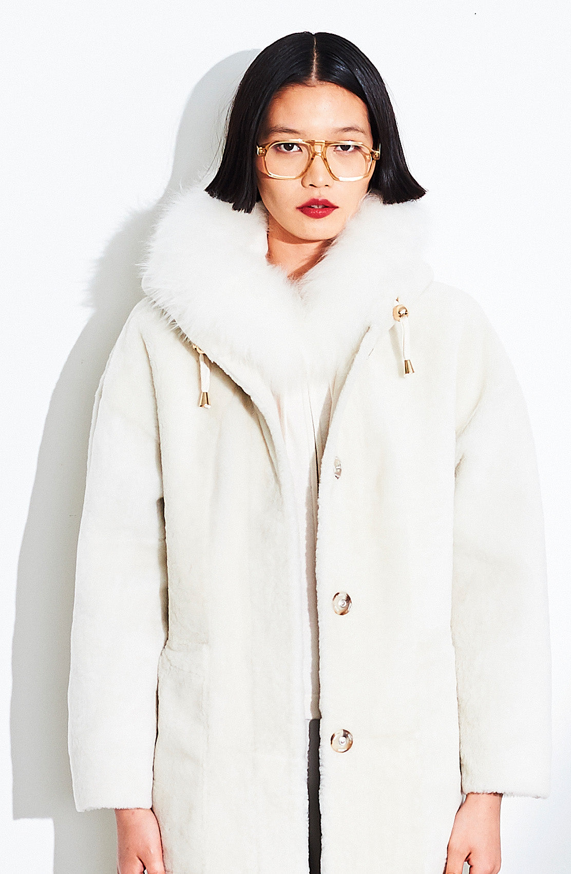 Long Reversible Hooded Coat