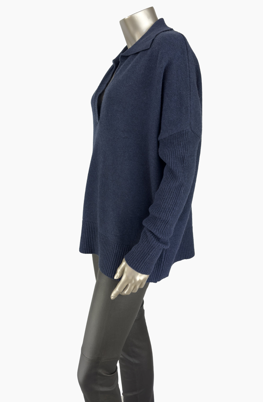 Outlet: Navy V Neck Collar Jumper Size : Size 10