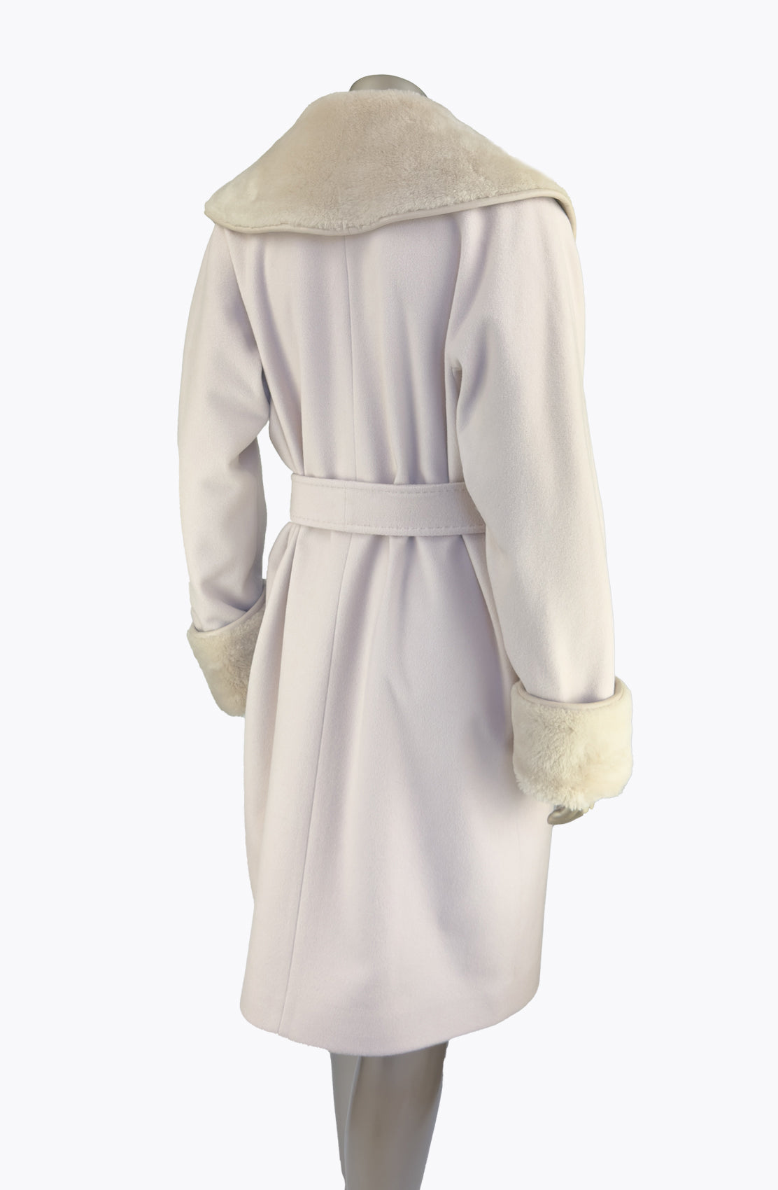 Outlet: Mid Length Sheepskin Shawl Collar. Size 12