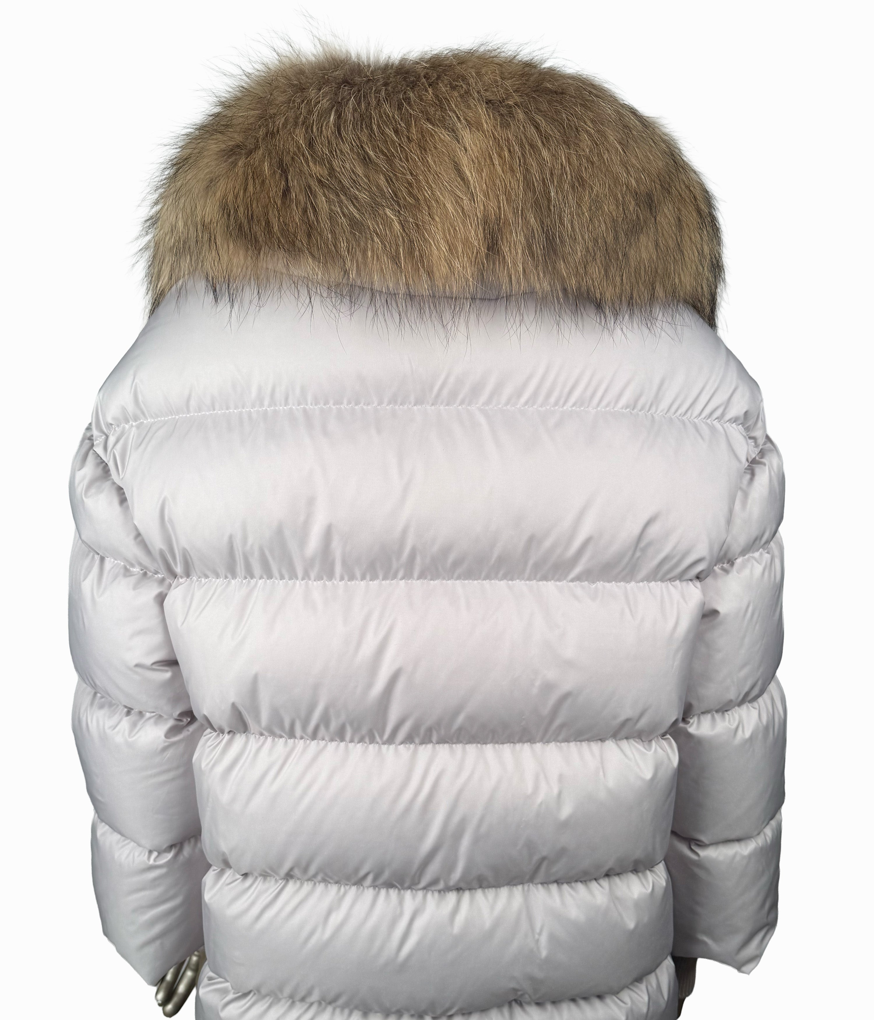 Outlet: Goose Down Fur Collar Jacket: Size 16