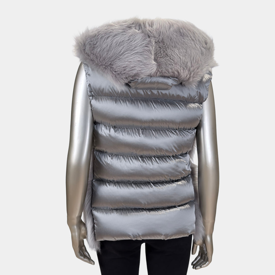 Outlet: Hooded Shearling Gilet