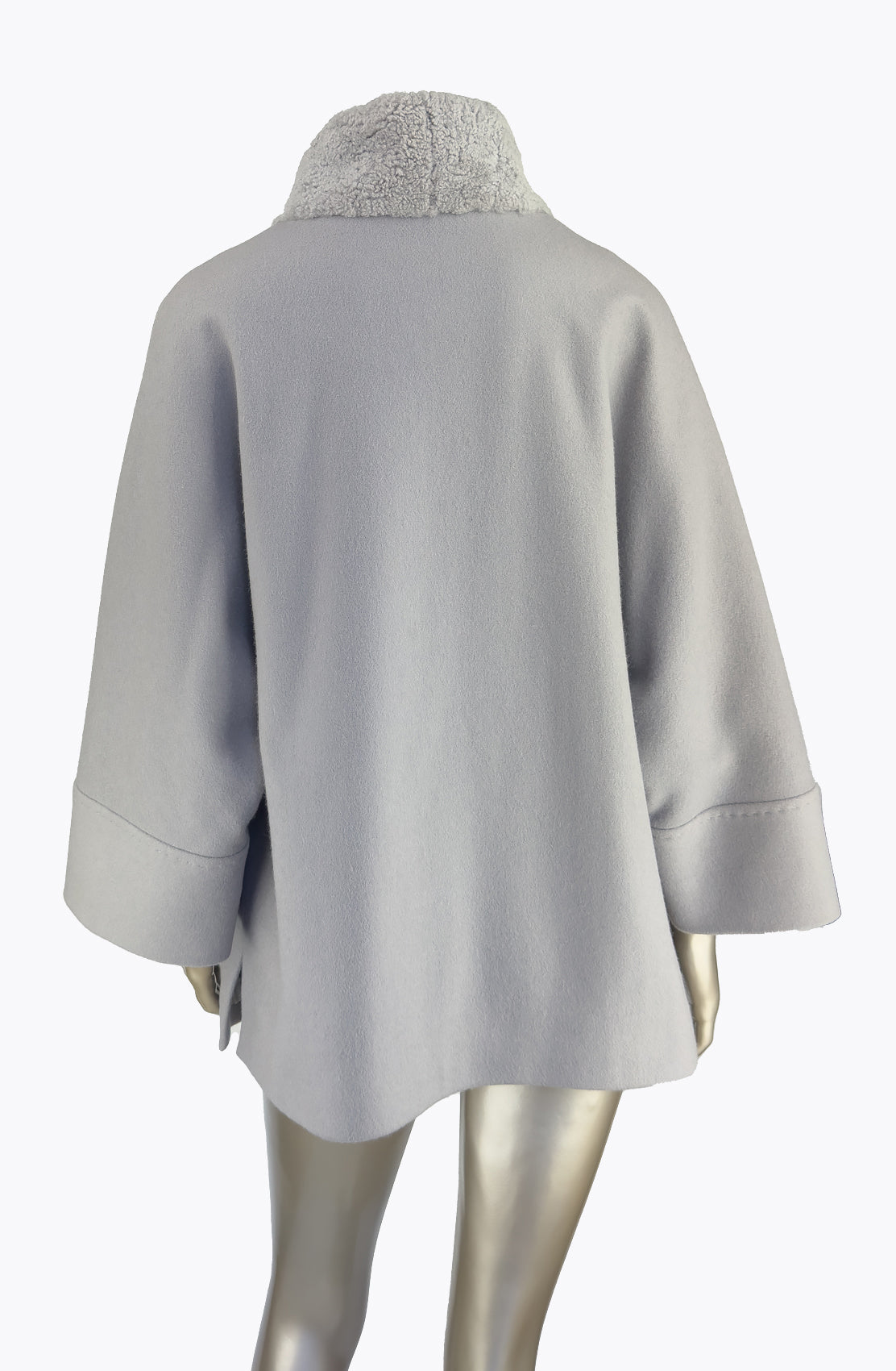 Outlet: Short Cashmere & Wool Swing Coat: Size 10