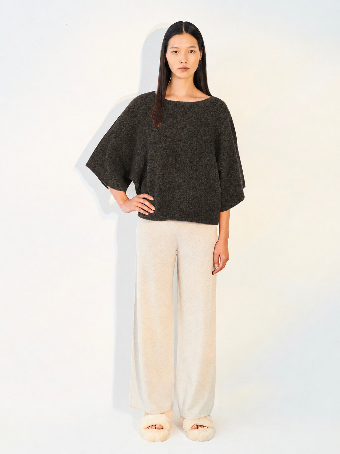 Knitted T-Jumper Coffee