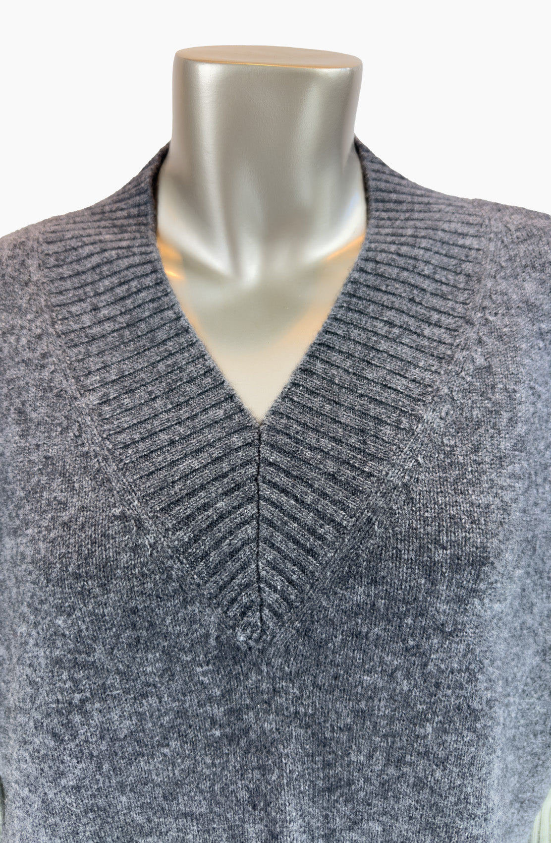 Col Block V Neck Sweater Size 10