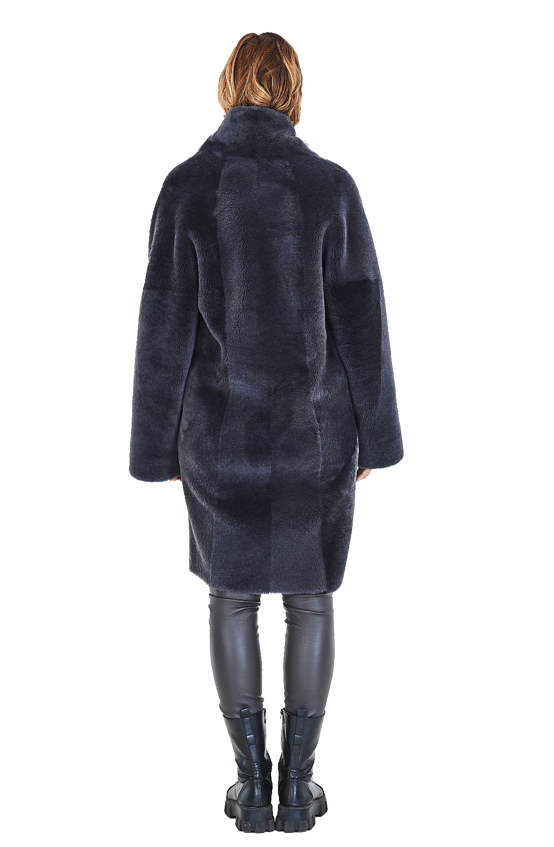 Reversible Cocoon Shearling Coat