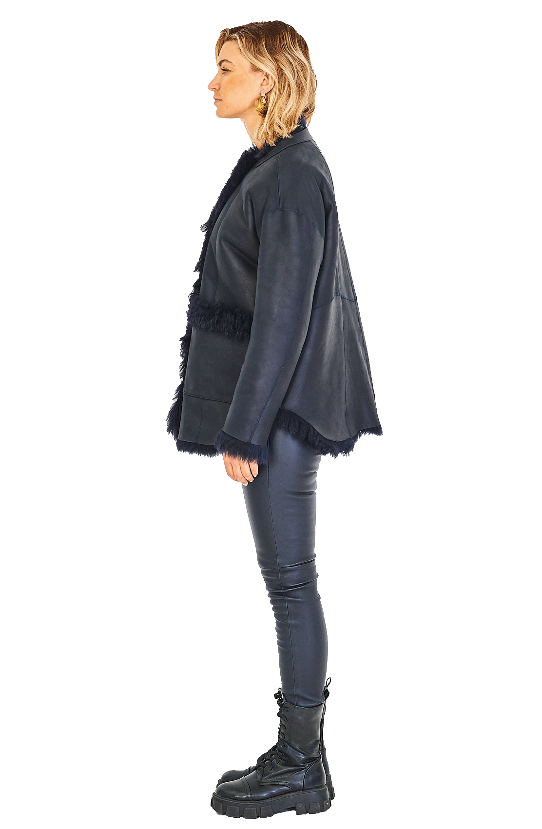 Reversible Short Cocoon Coat