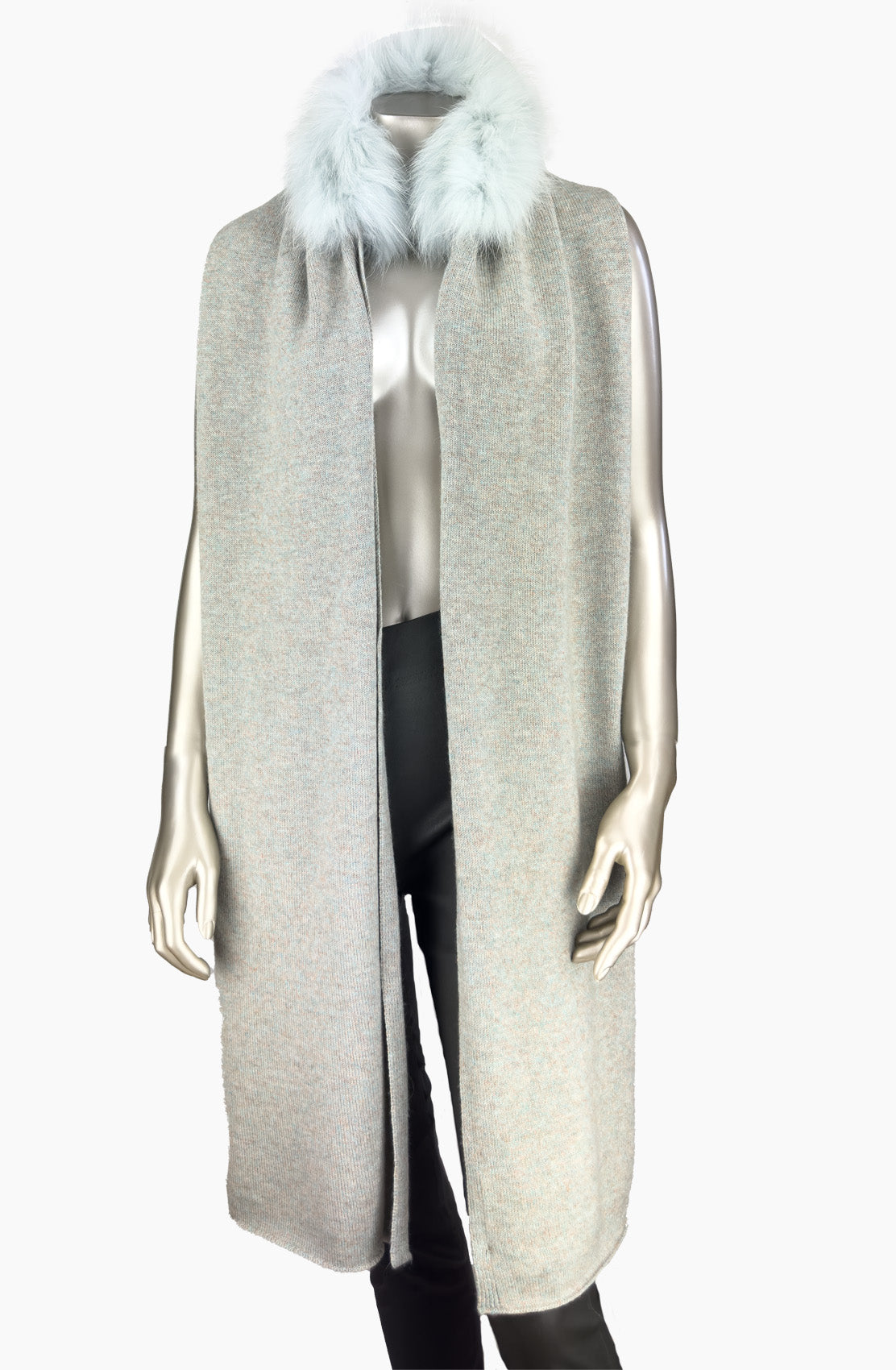 Outlet: Long Scarf Fur Collar