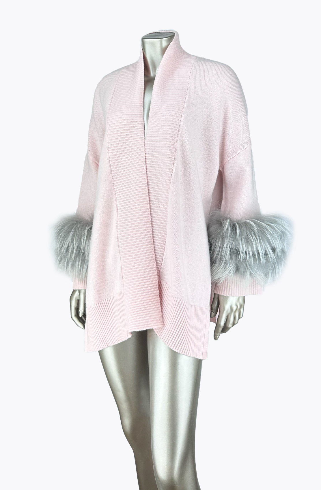 Outlet: Fur Trim Cardigan Tunic Size/10