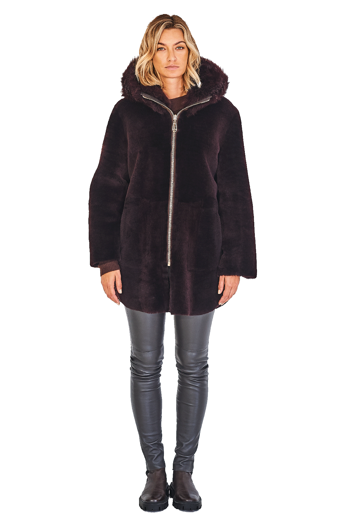 Puff Reversible Zip Shirt Tail Parka