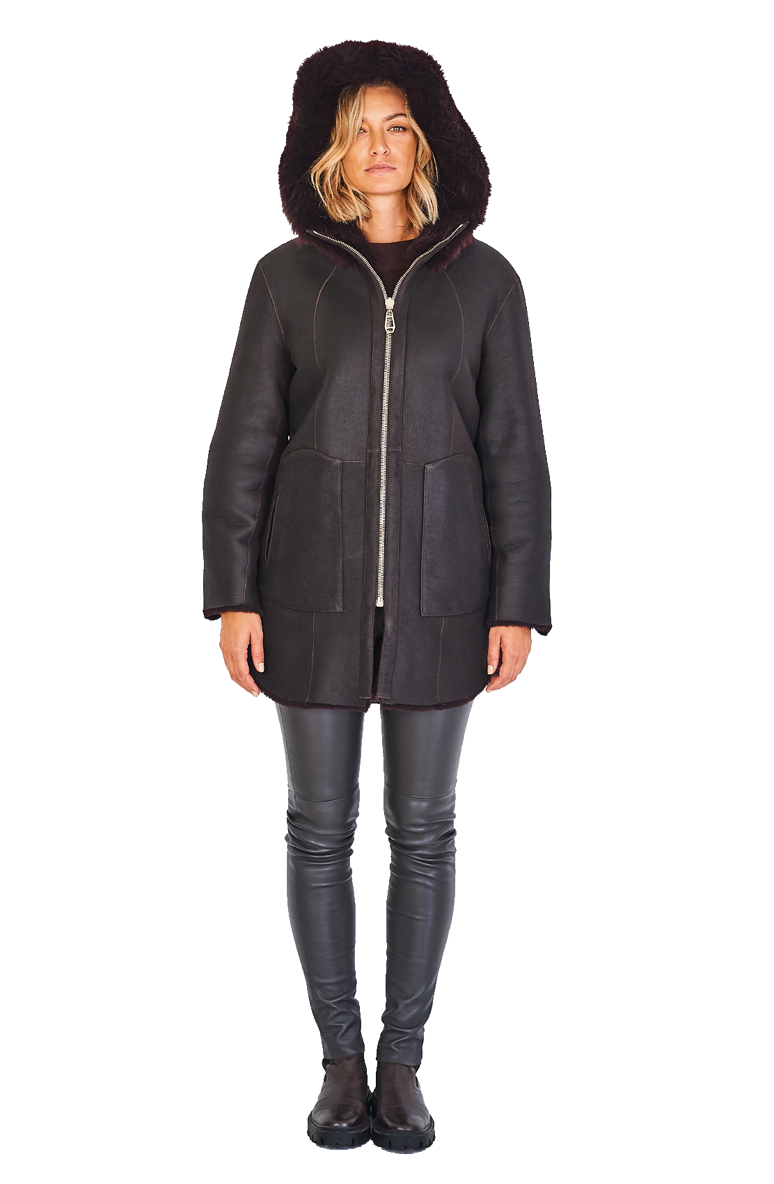 Puff Reversible Zip Shirt Tail Parka