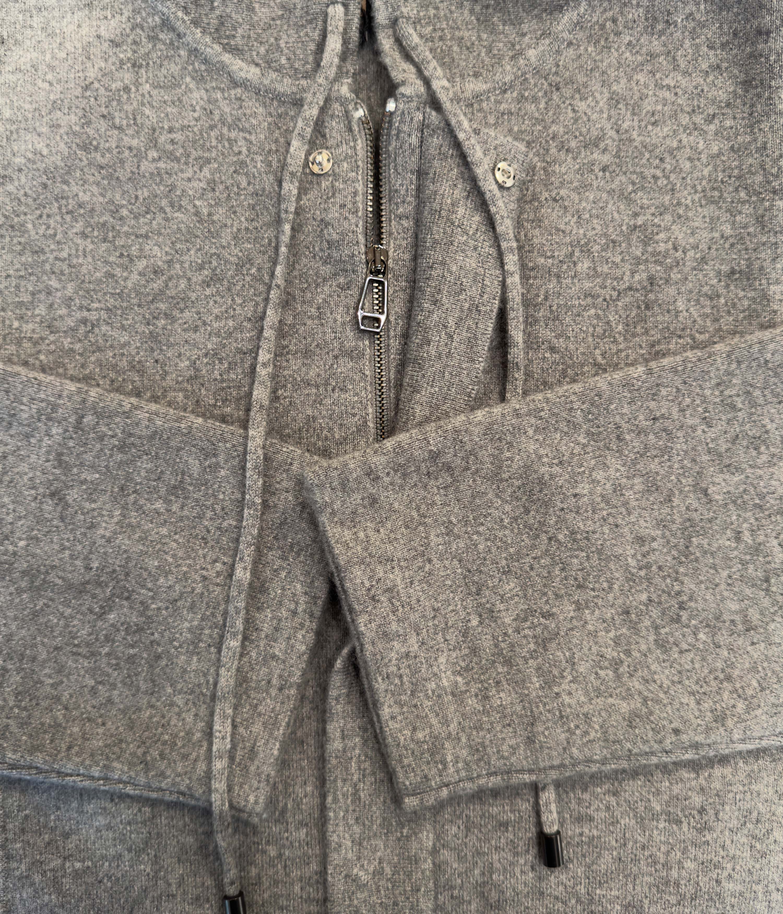 Hooded Knit Short Parka Size 10