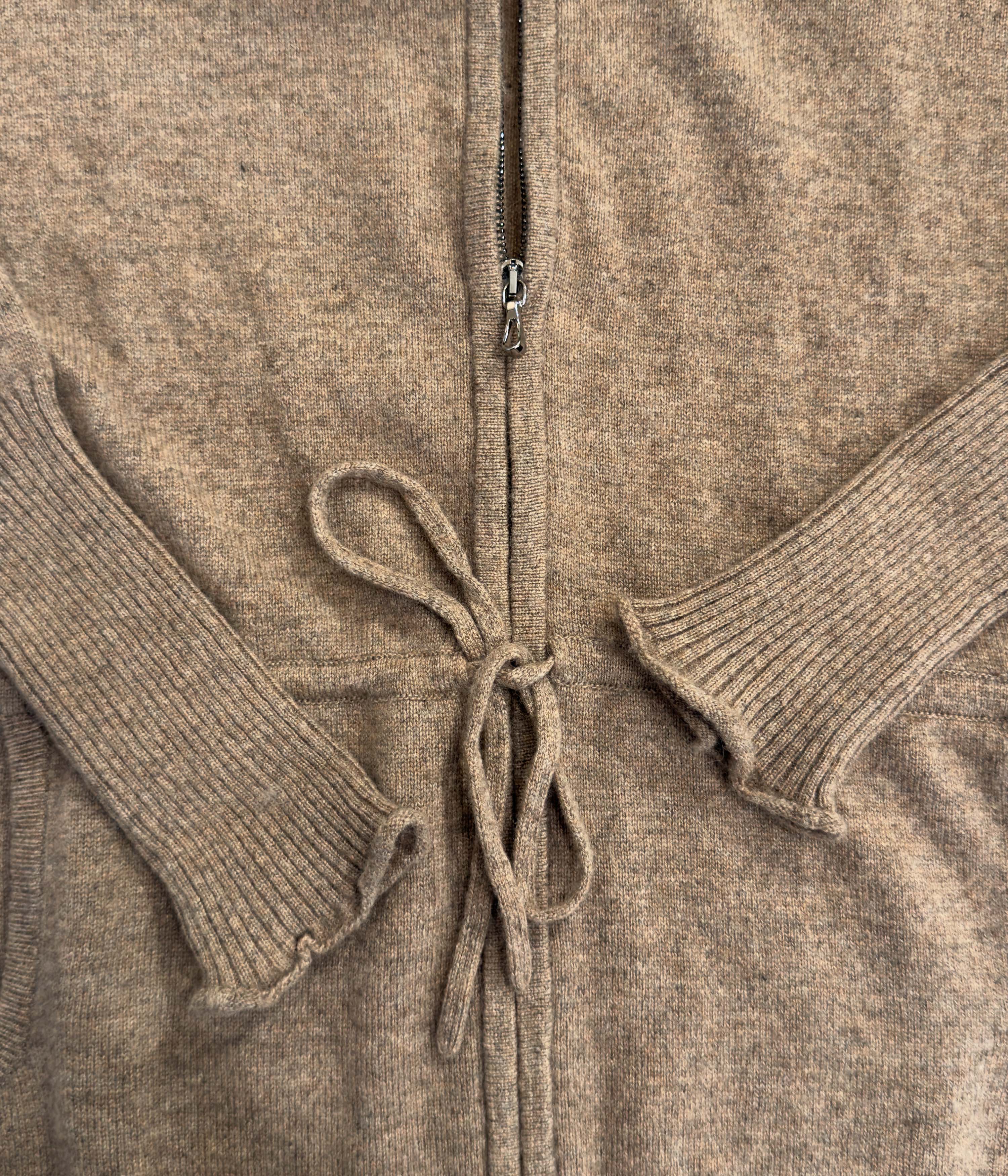 Outlet: Hooded Fur Fitted Cardi