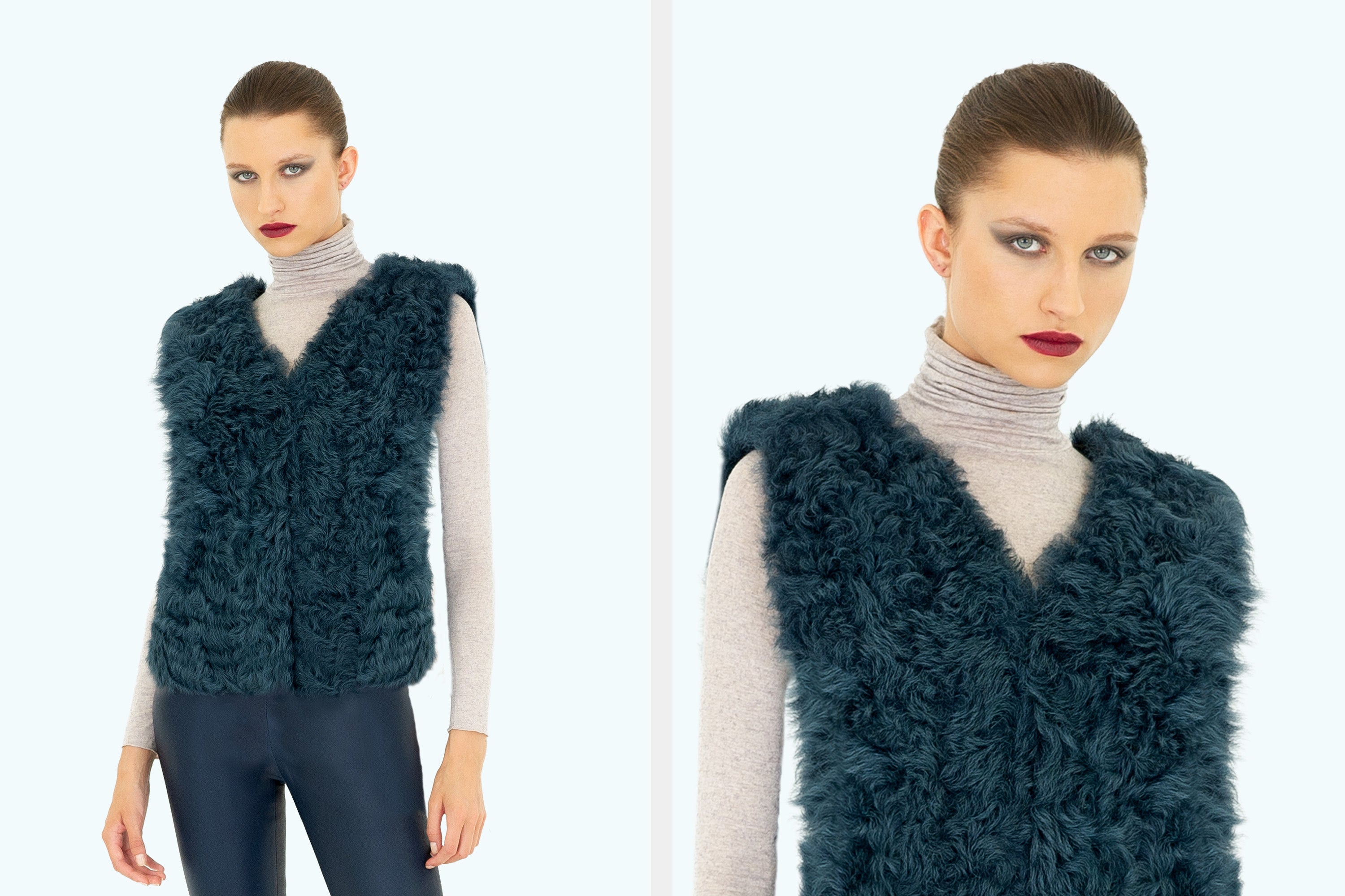 Curly Reversible Short Gilet