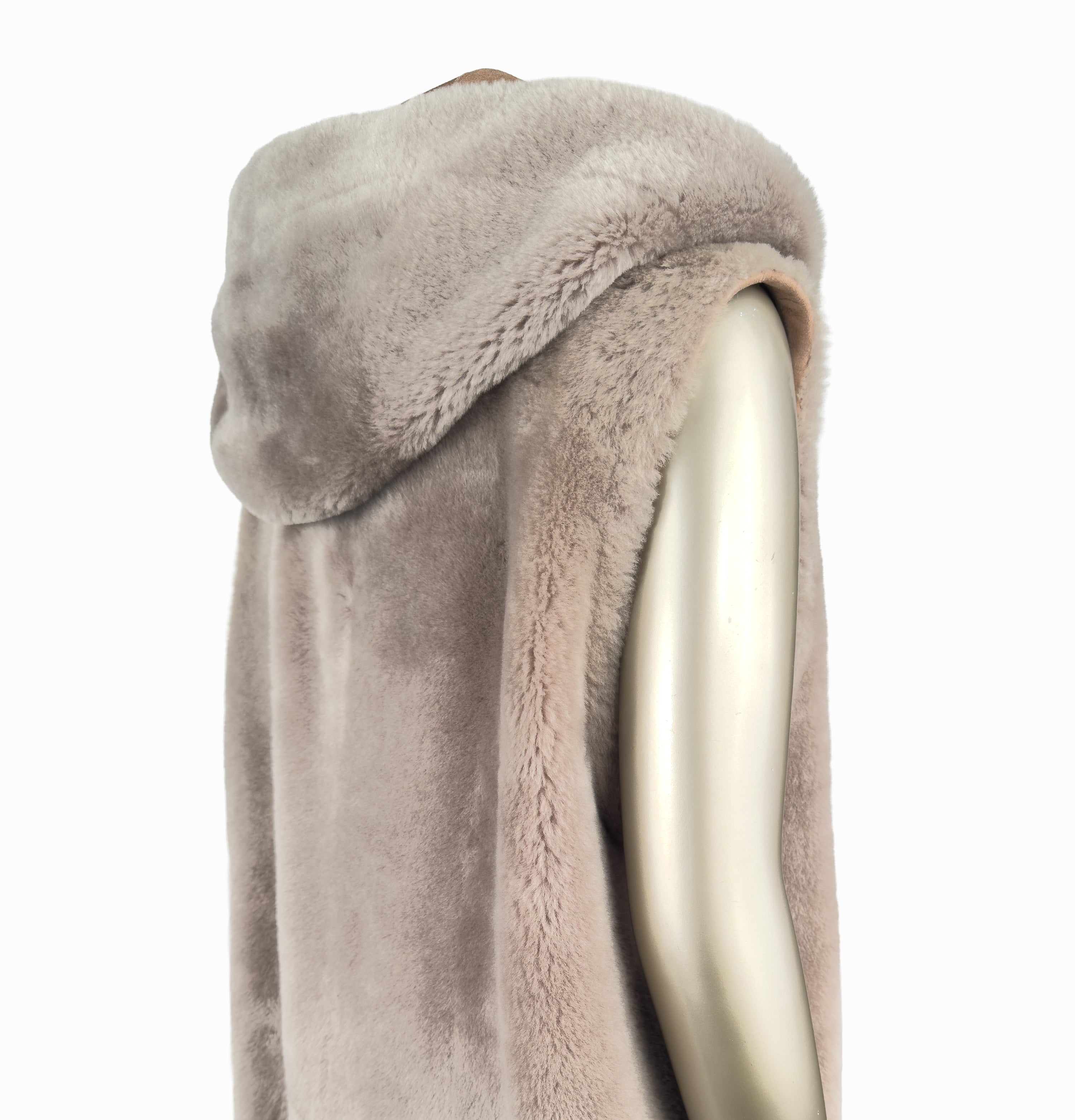 REVERSIBLE SHORT HOODED PARKER GILET