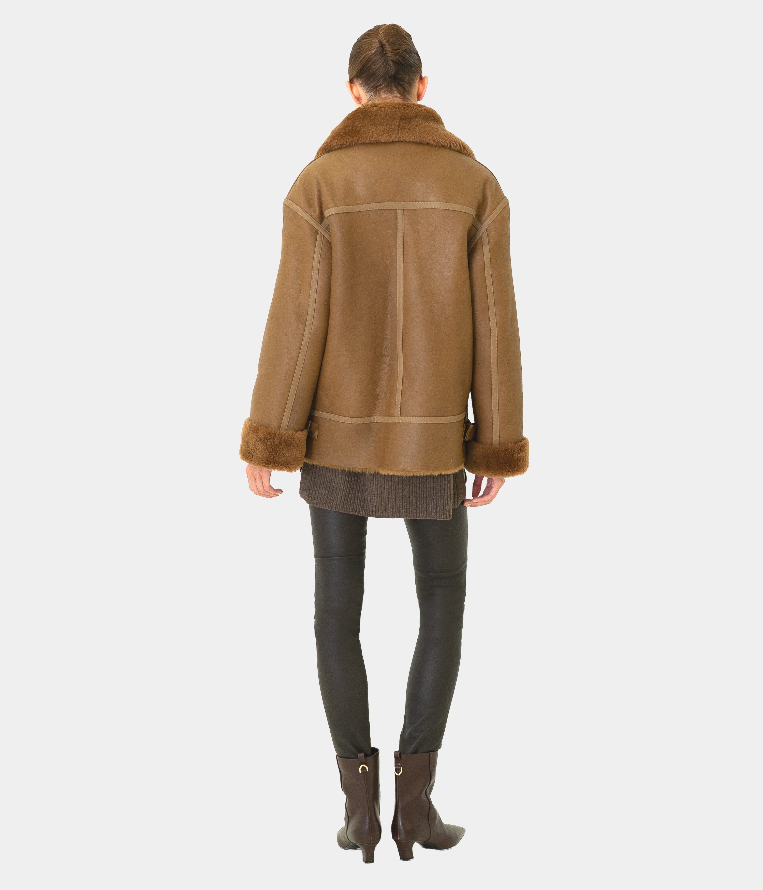 Shearling Aviator Brown