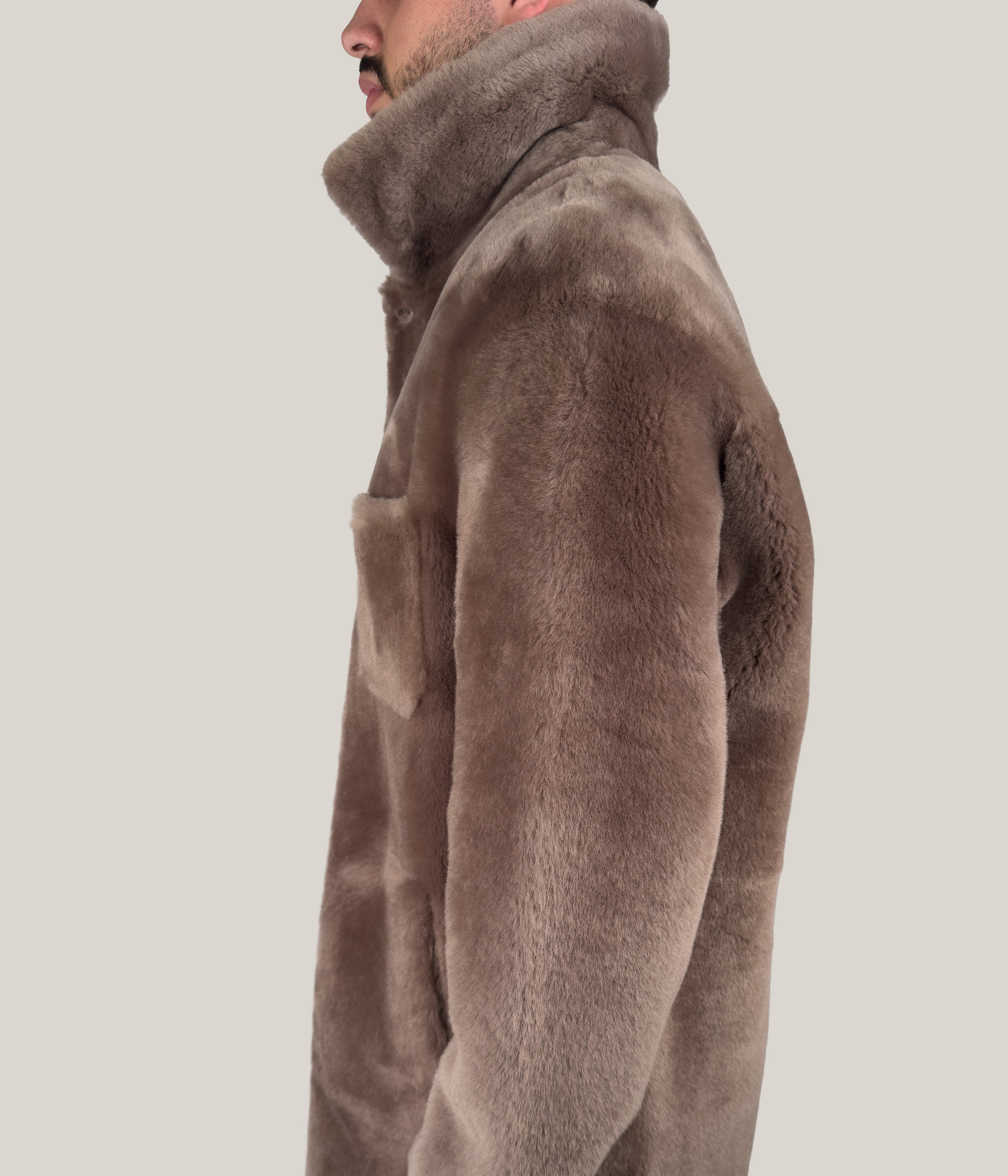 Max & Zac Wool Out Shirt Coat