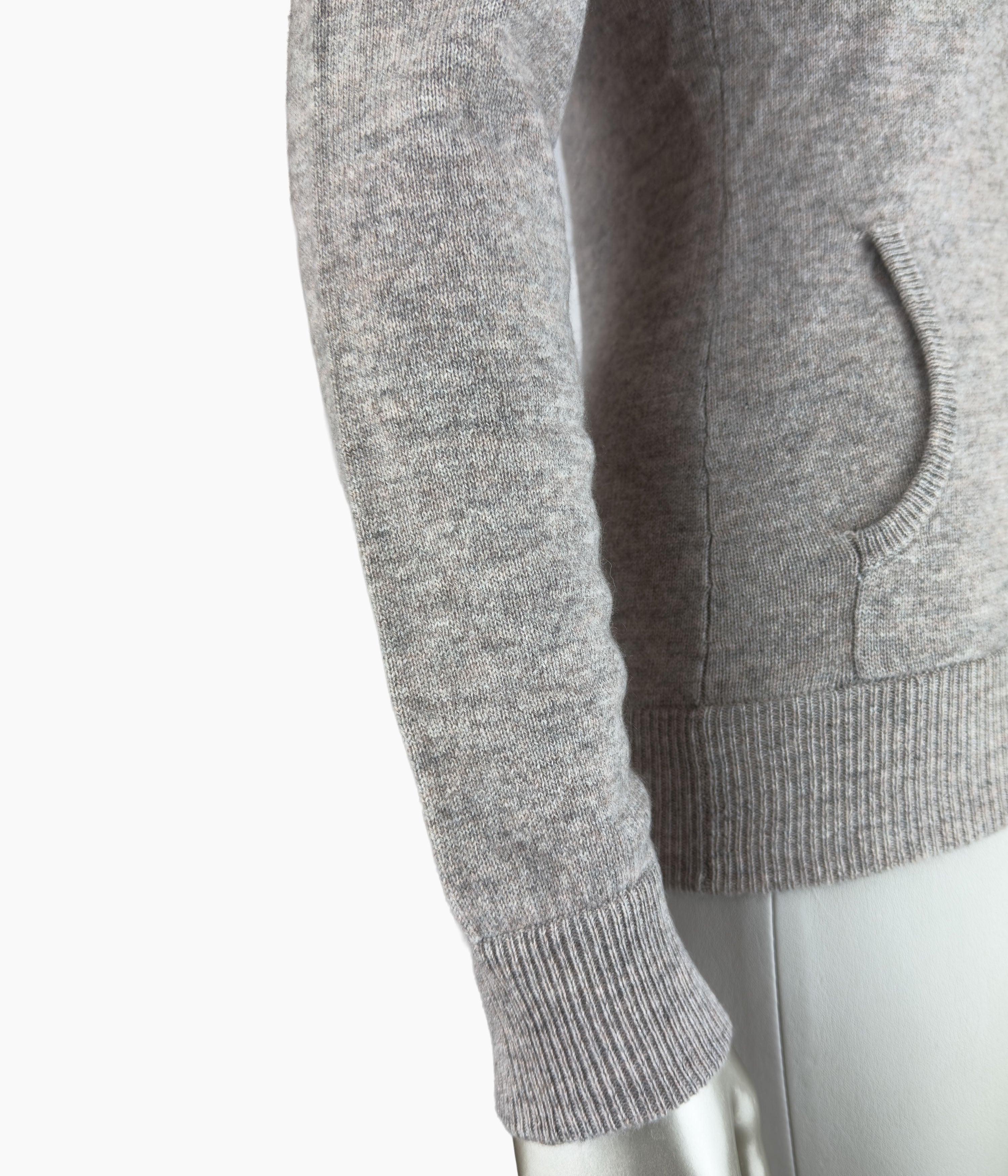 Outlet: Sandstone Hooded Fur Fitted Cardi