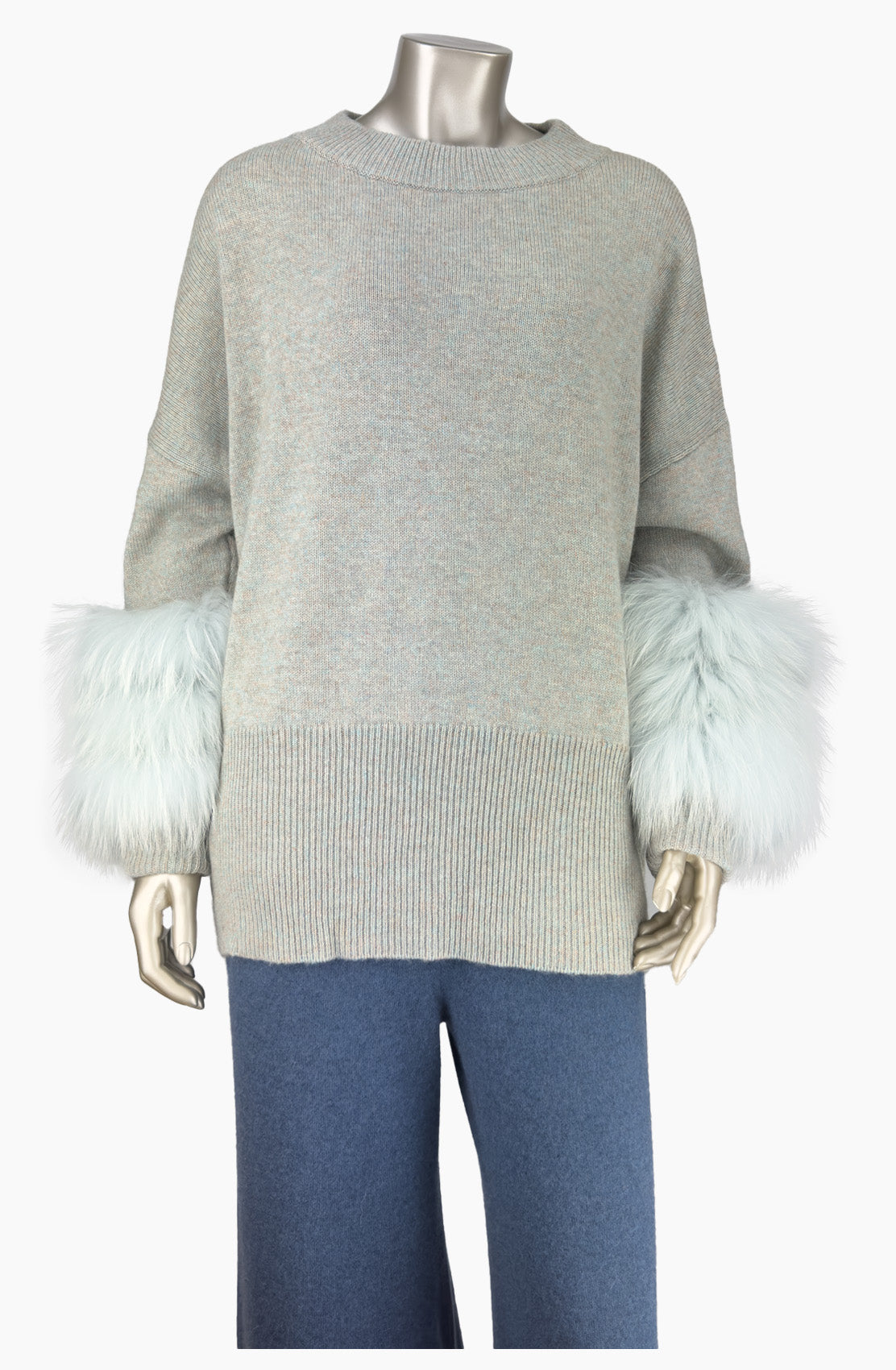 Outlet: Fur Trim Jumper: Size 10