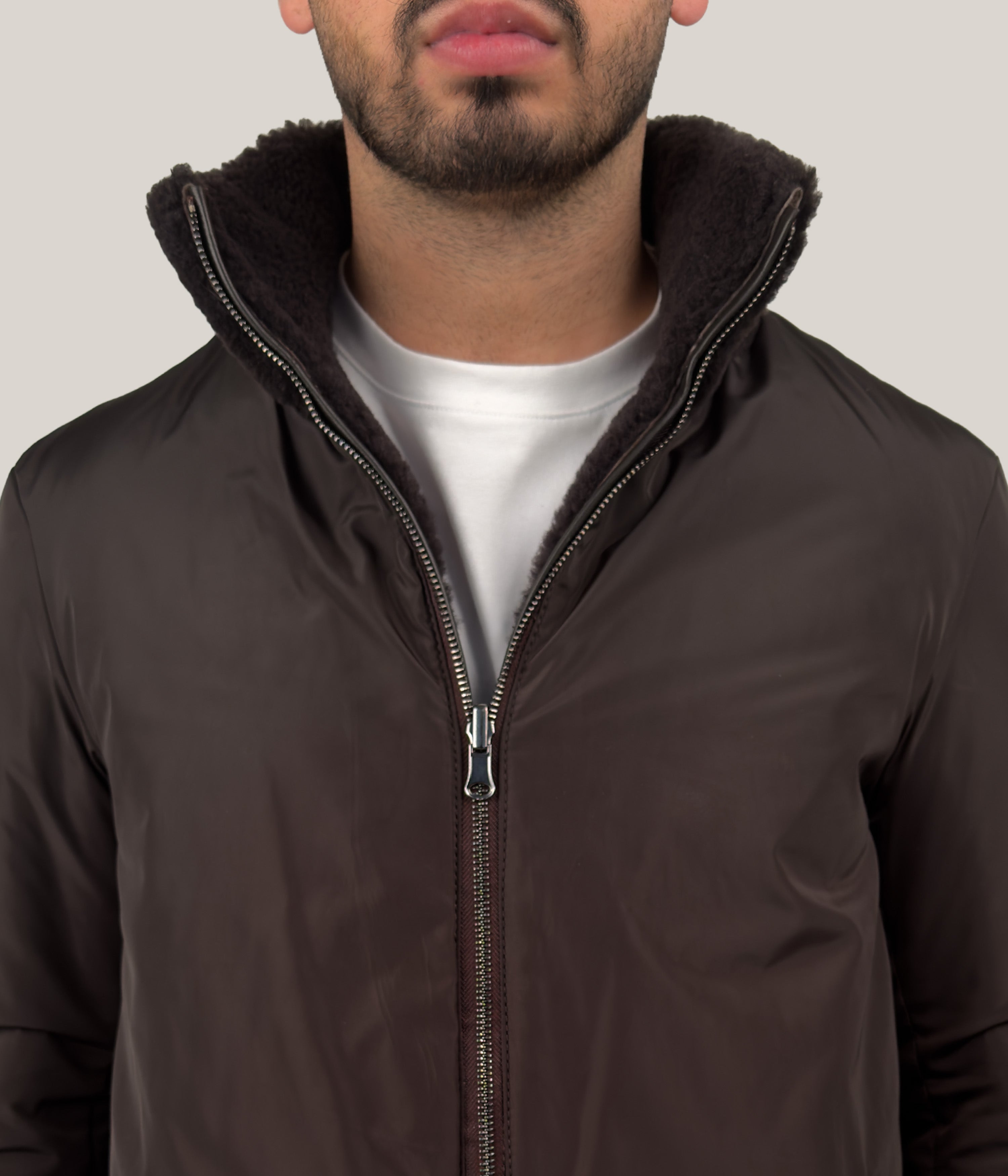 Dom Goor Reversible Curly Shearling Coat