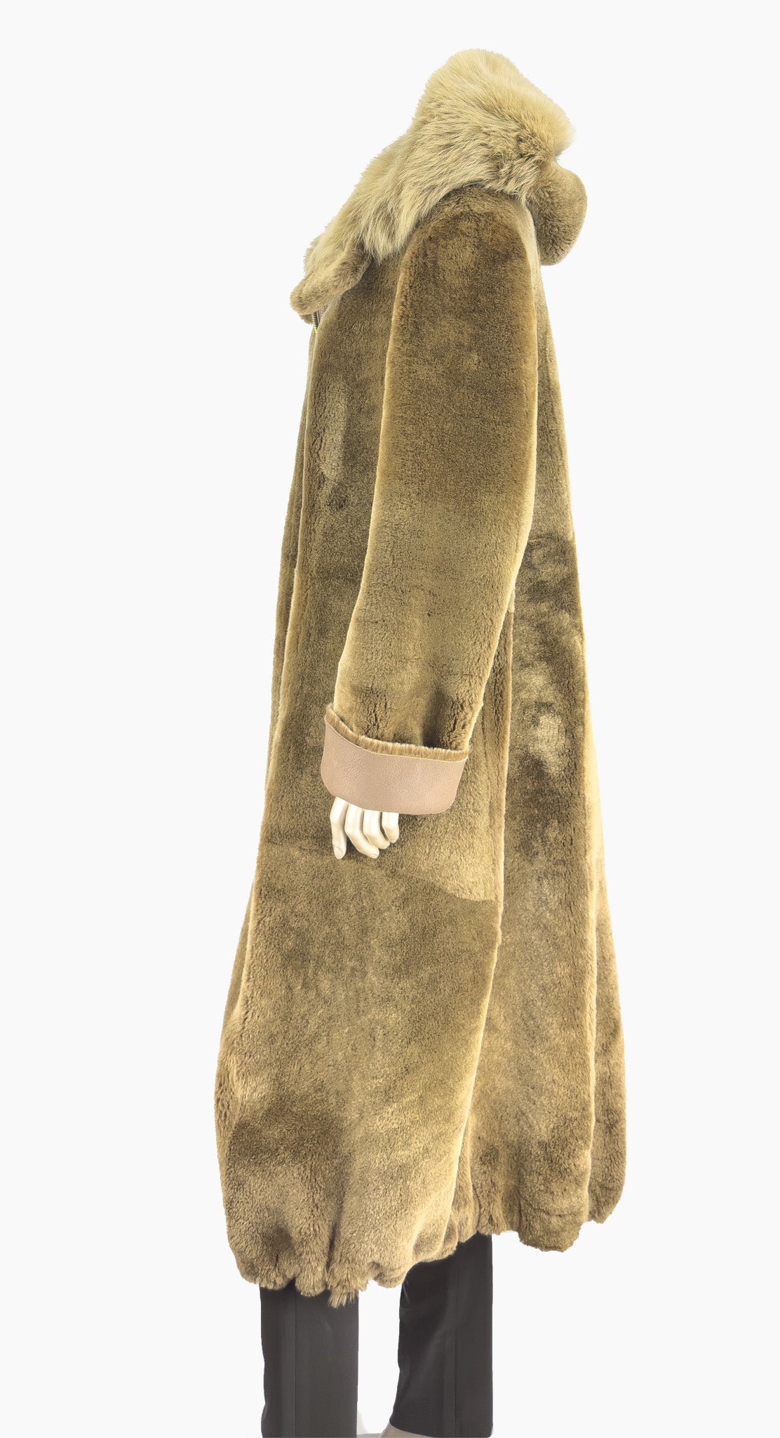 Outlet: Shearling Reversible Parka Coat: Size 10