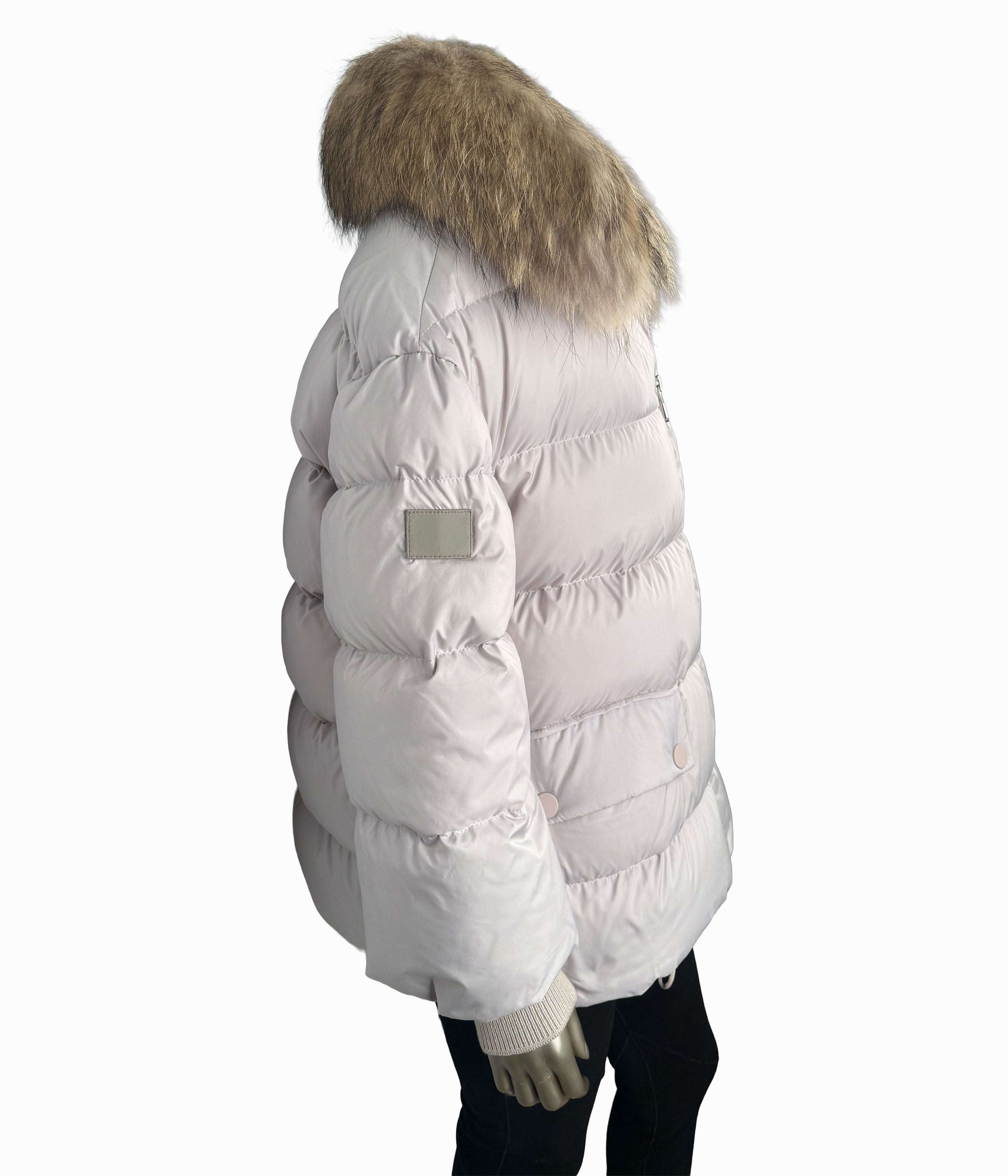 Outlet: Goose Down Fur Collar Jacket: Size 16