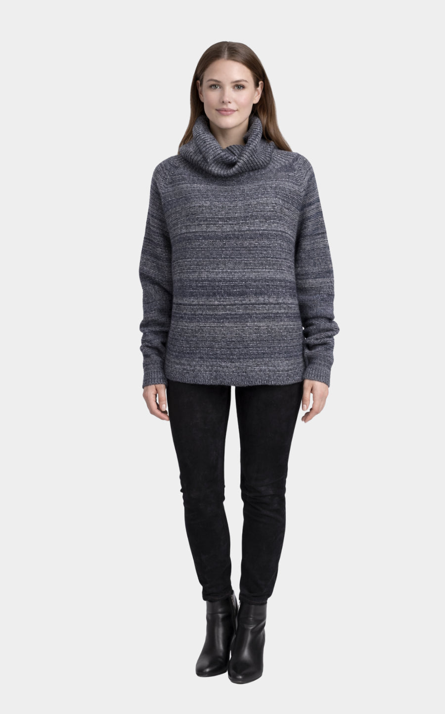 Outlet: Cowl Neck Sweater Navy