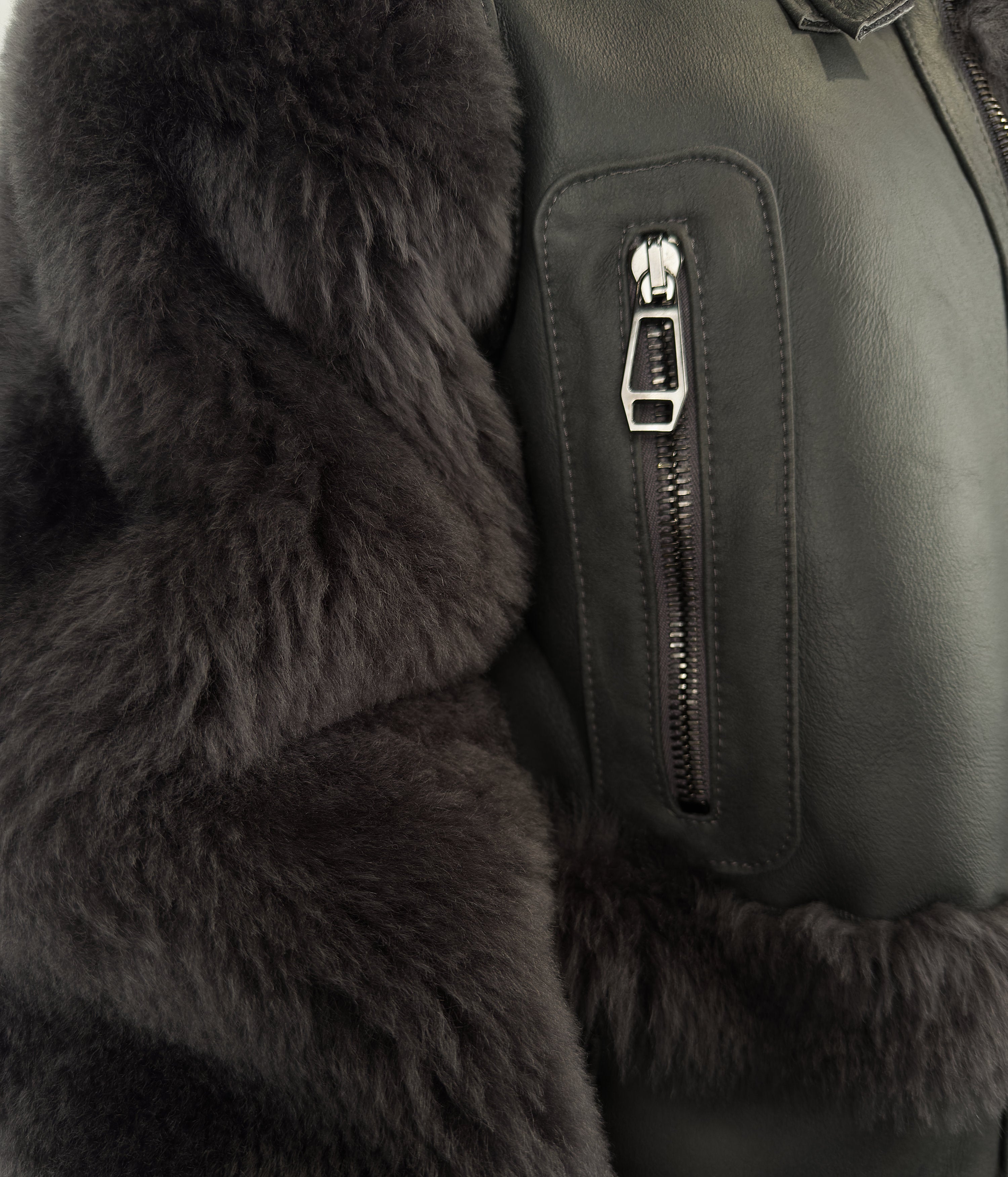 Outlet: Shearling Aviator Grey