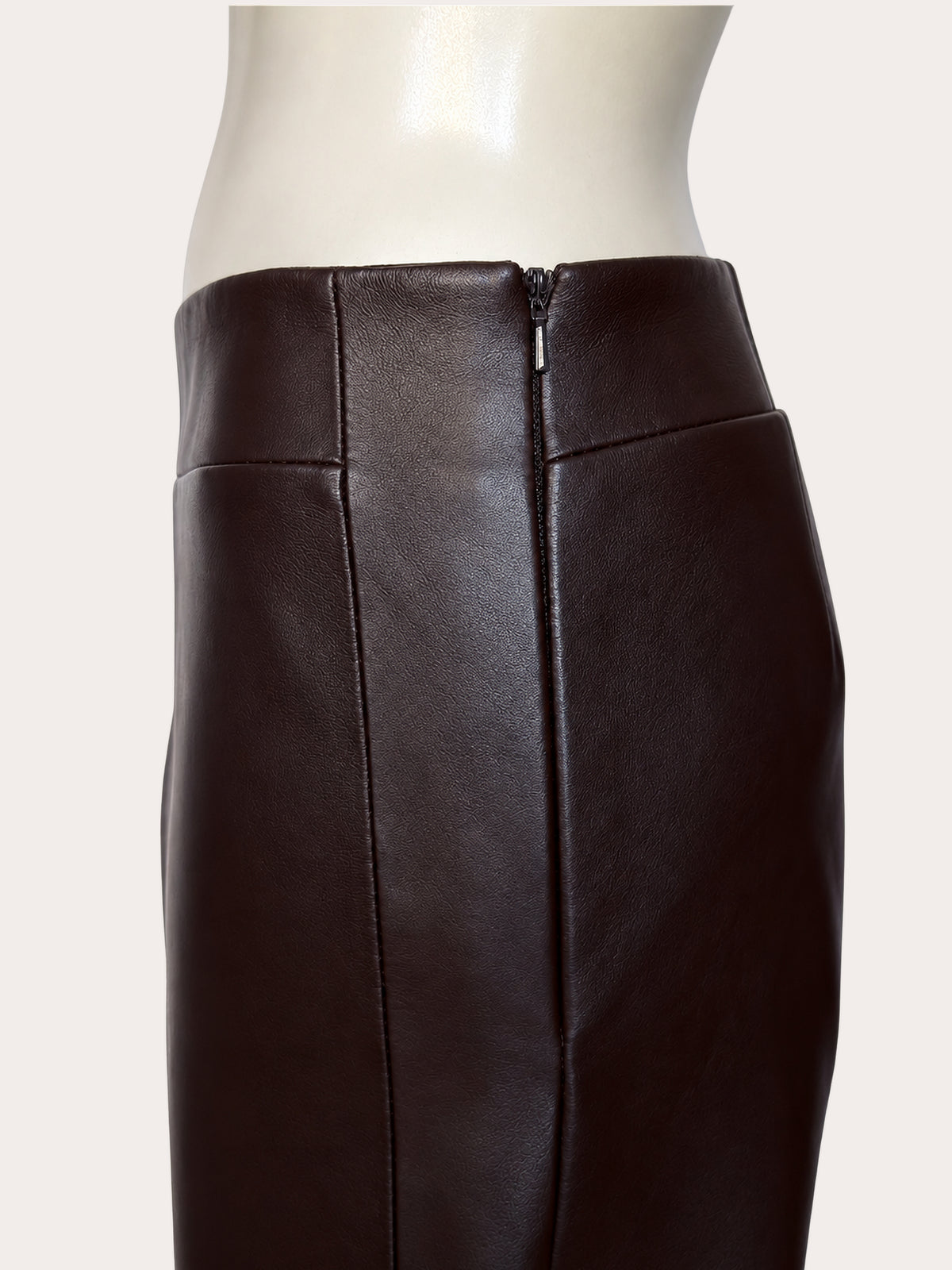 Brown Leather Tux Trousers