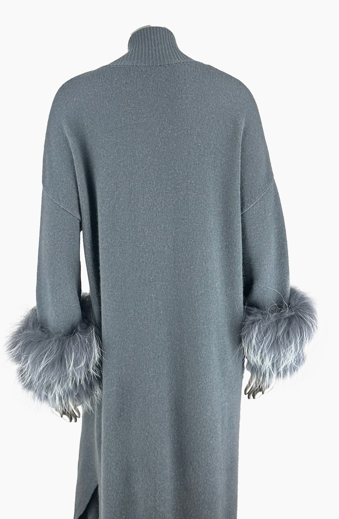 Outlet: Long Fur Trim, Cardi, Size 12