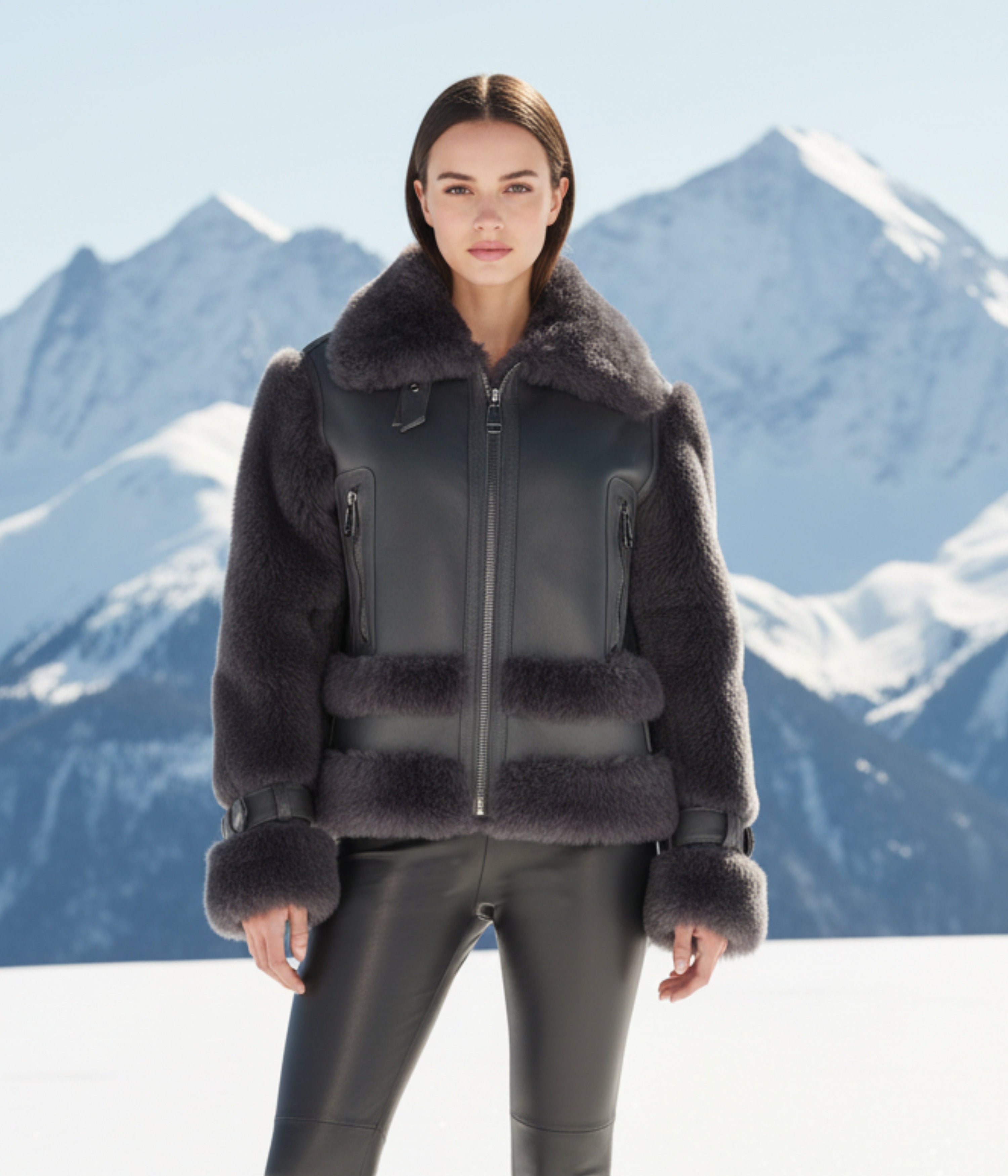 Outlet: Shearling Aviator Grey