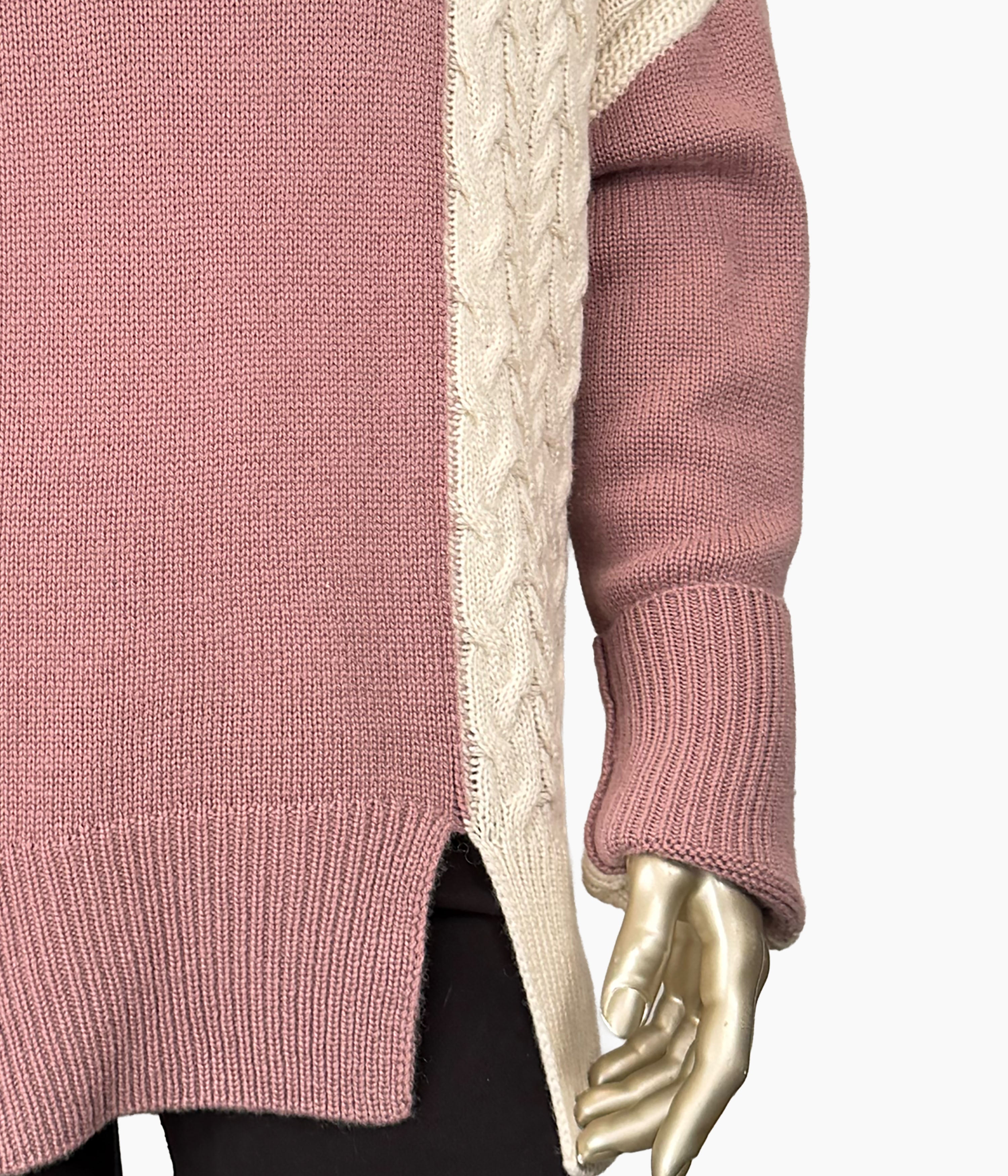Cable Knit Roll Neck: Size: 12