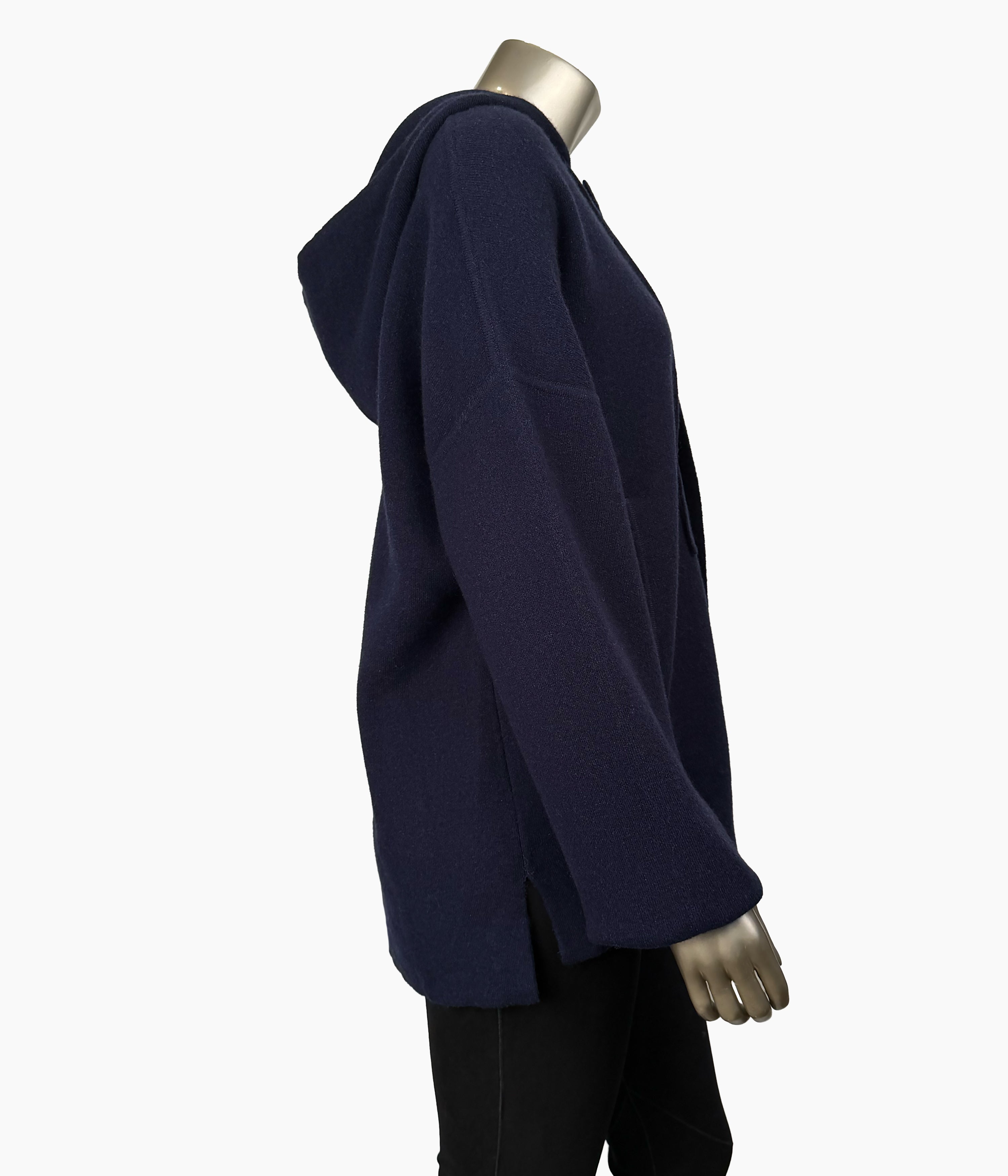 Hooded Knit Short Parka Size: 10