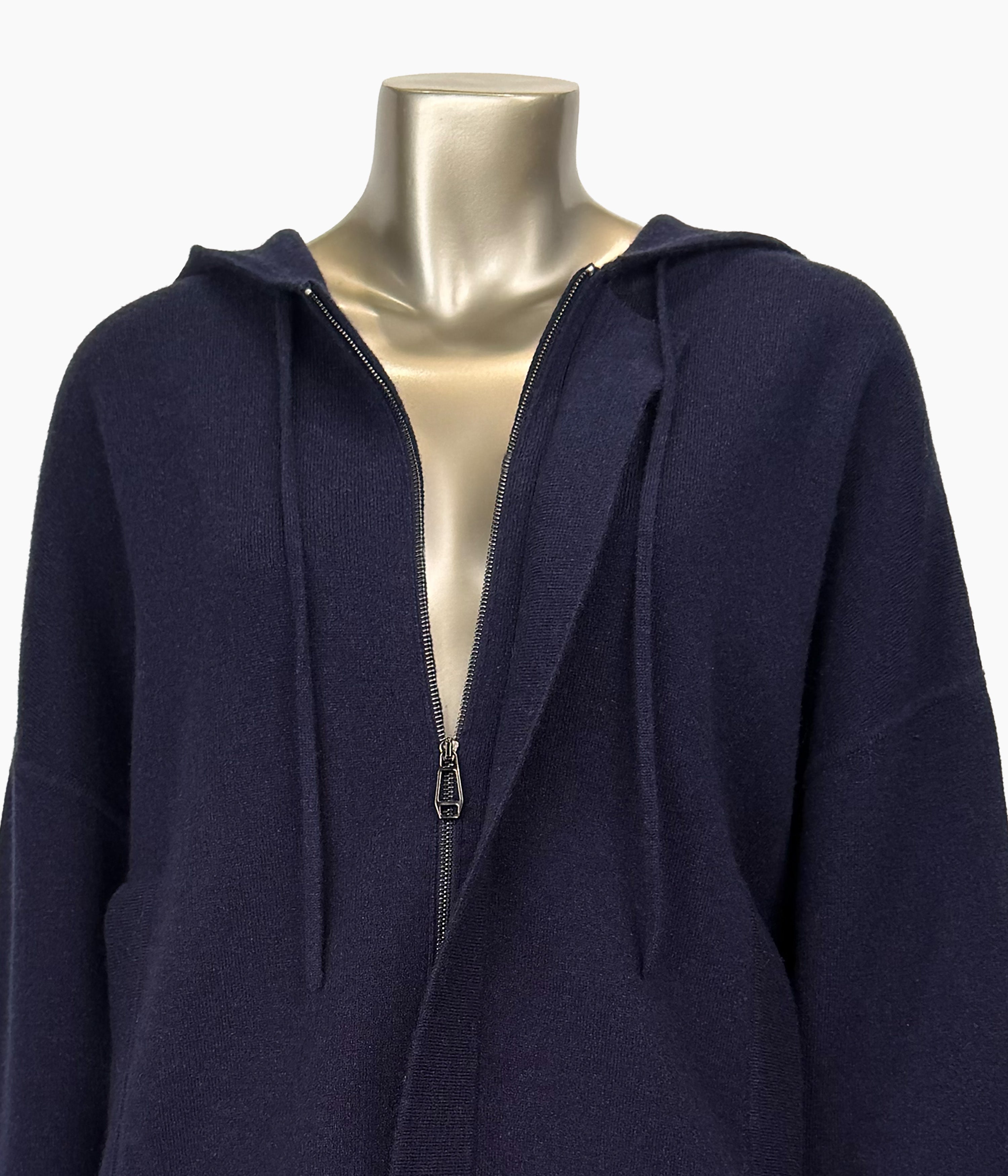 Hooded Knit Short Parka Size: 10