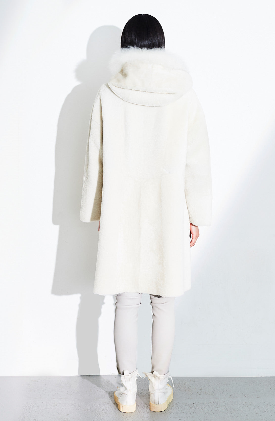 Long Reversible Hooded Coat