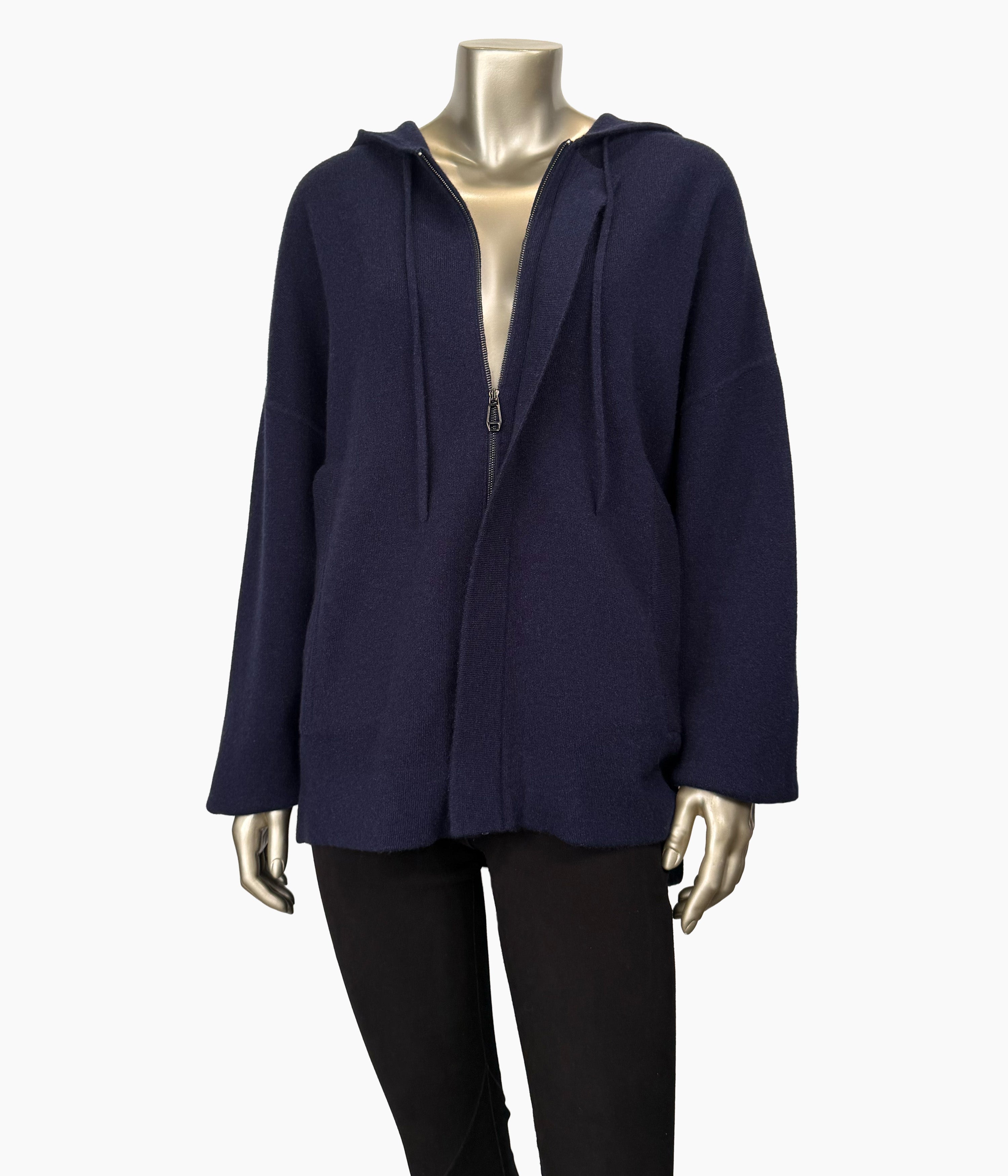 Hooded Knit Short Parka Size: 10