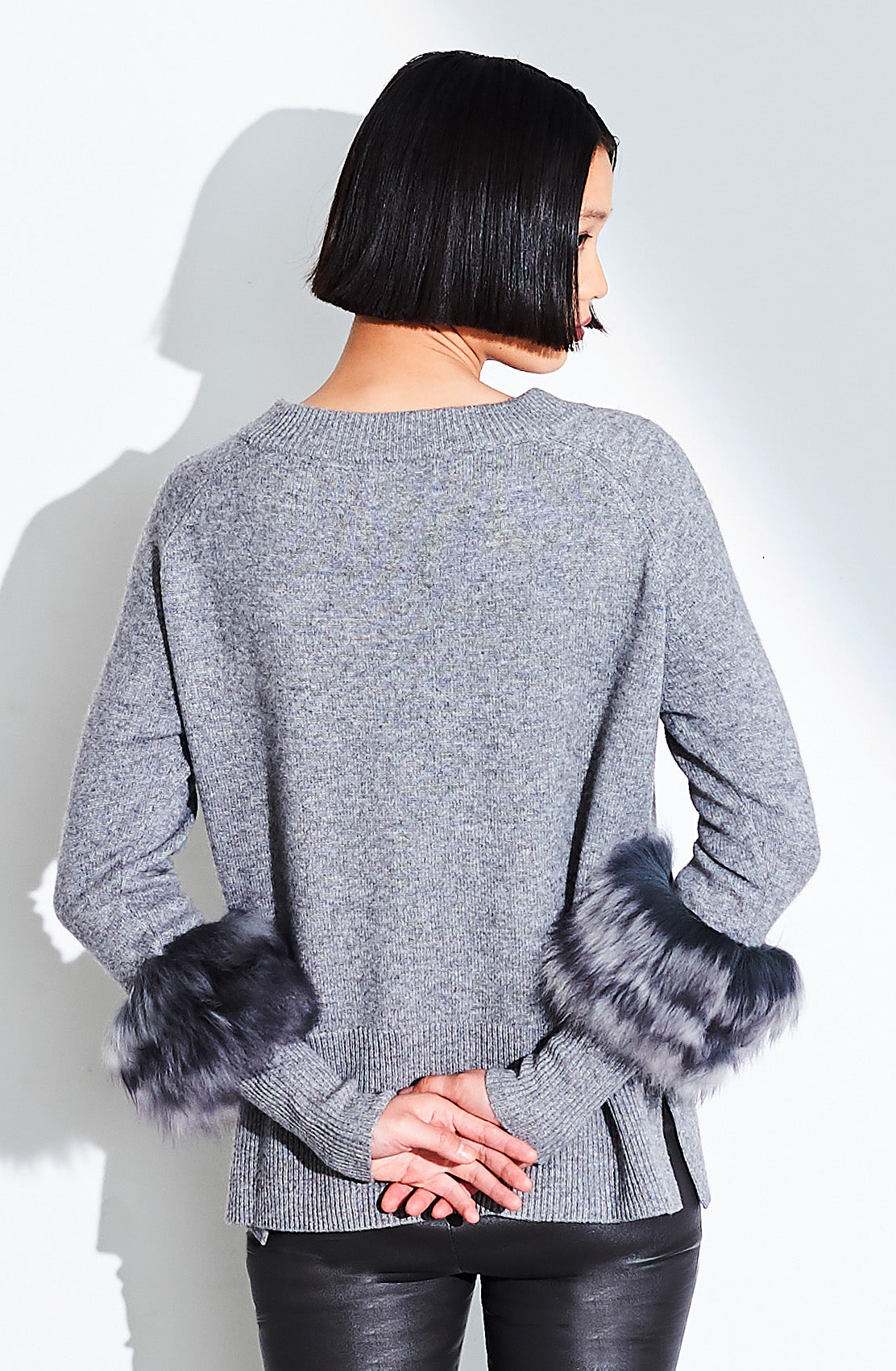 Fur Trim Sweater