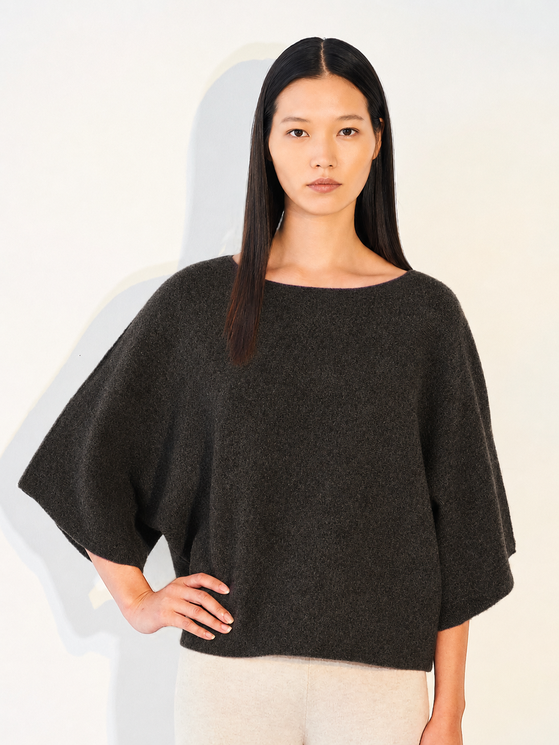 Knitted T-Jumper Coffee