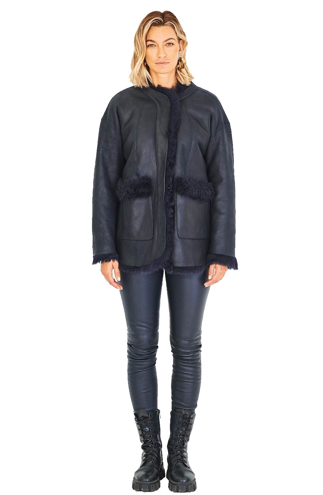 Reversible Short Cocoon Coat