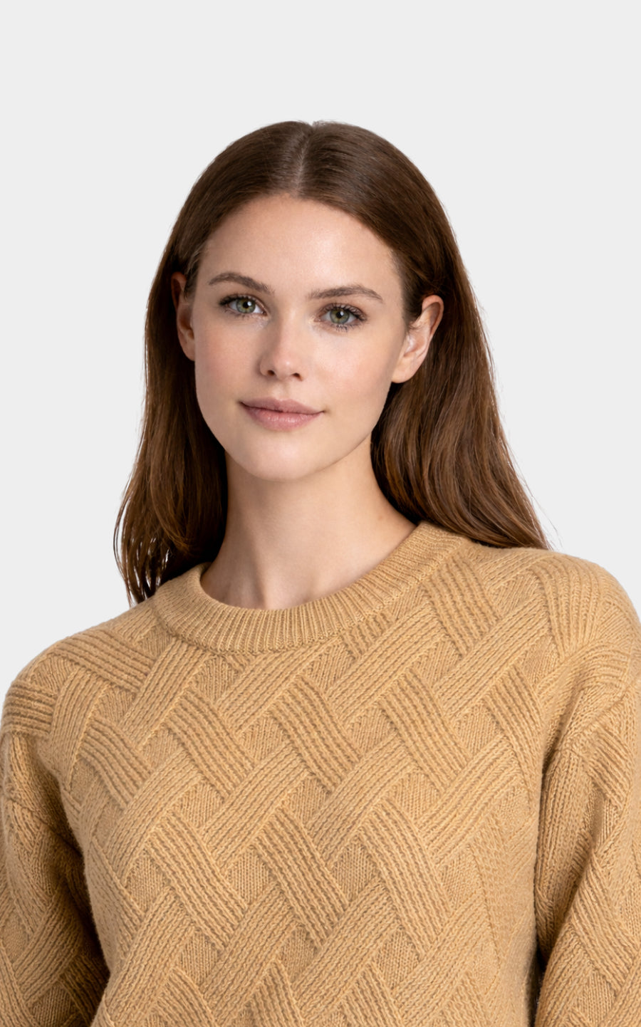 Outlet: Long Lattice Knit Jumper
