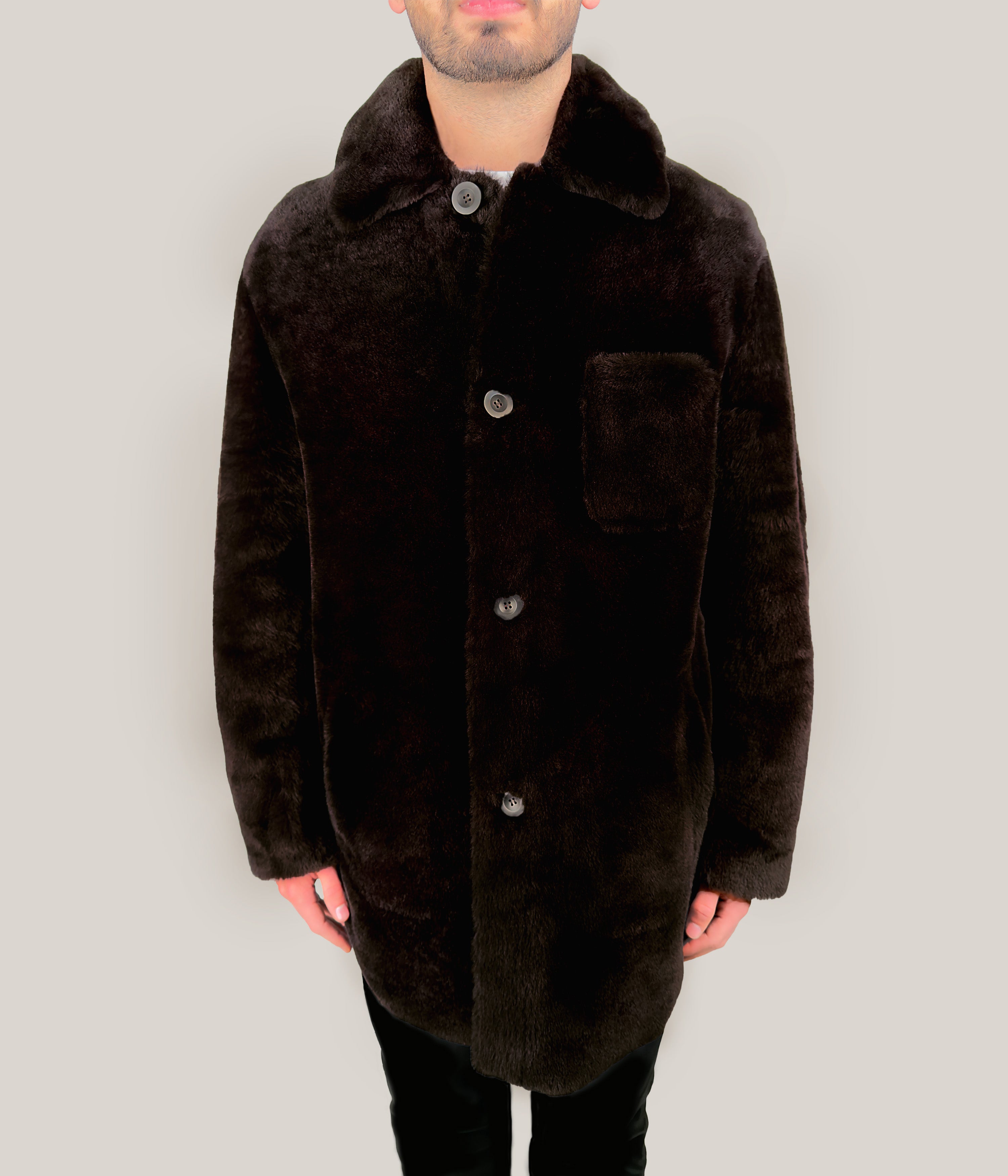 Max & Zac Wool Out Shirt Coat