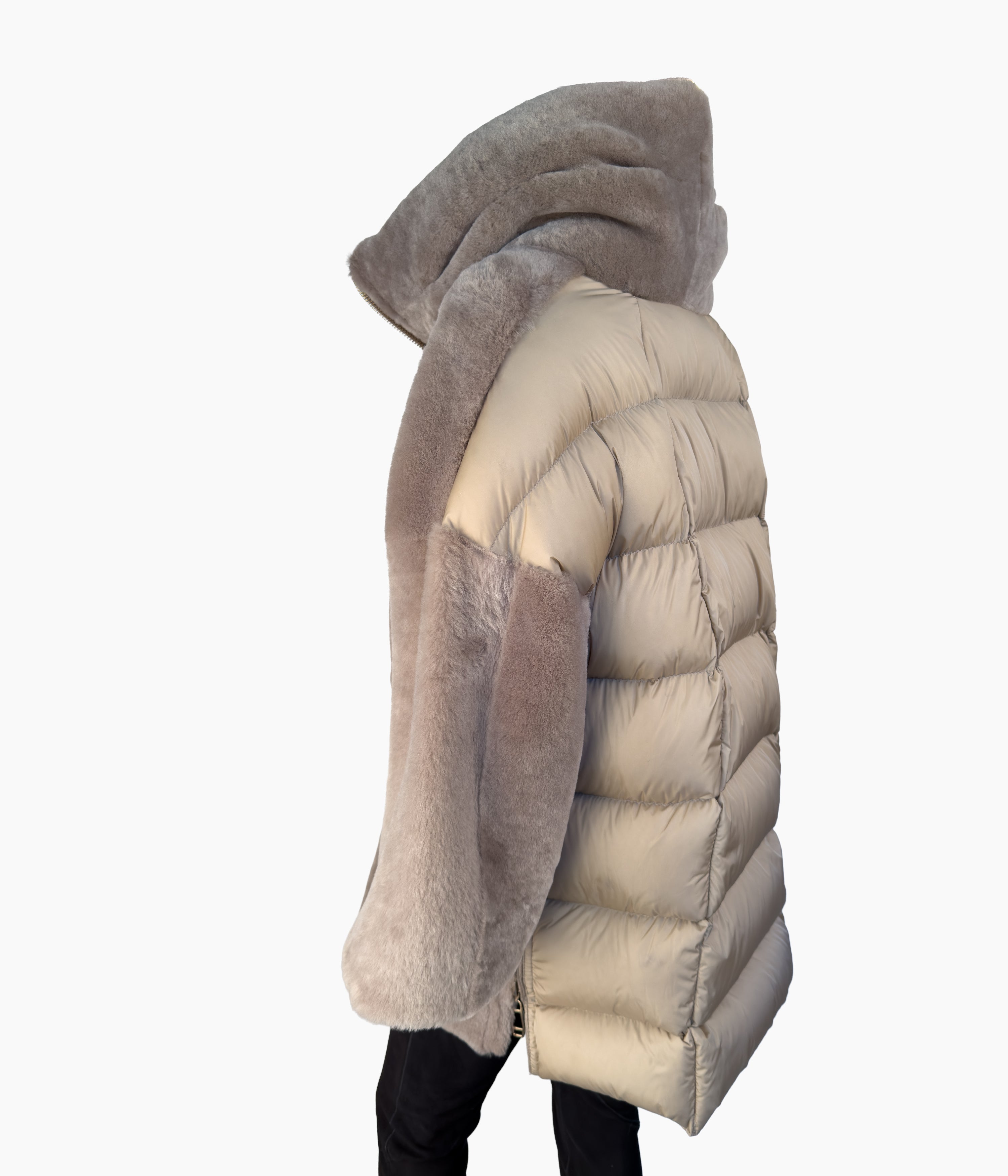 Reversible Collar Goose Down Coat : Size 10