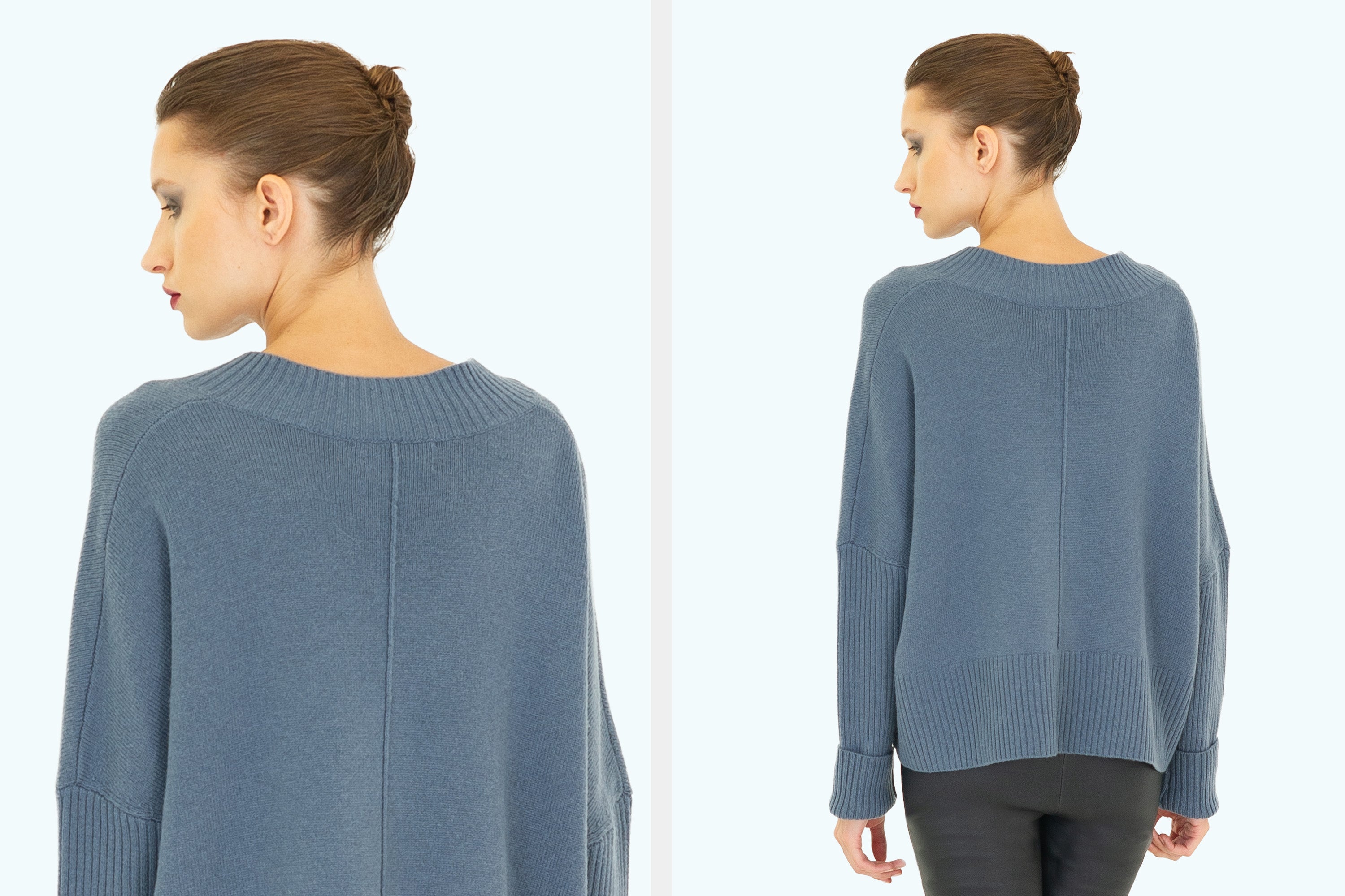 Sky High V Neck Jumper