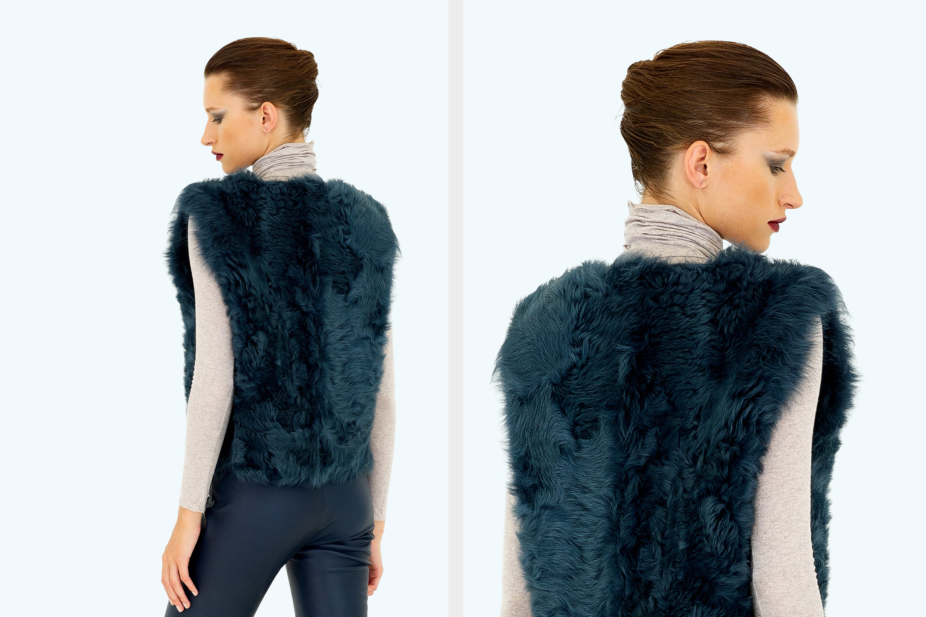 Curly Reversible Short Gilet