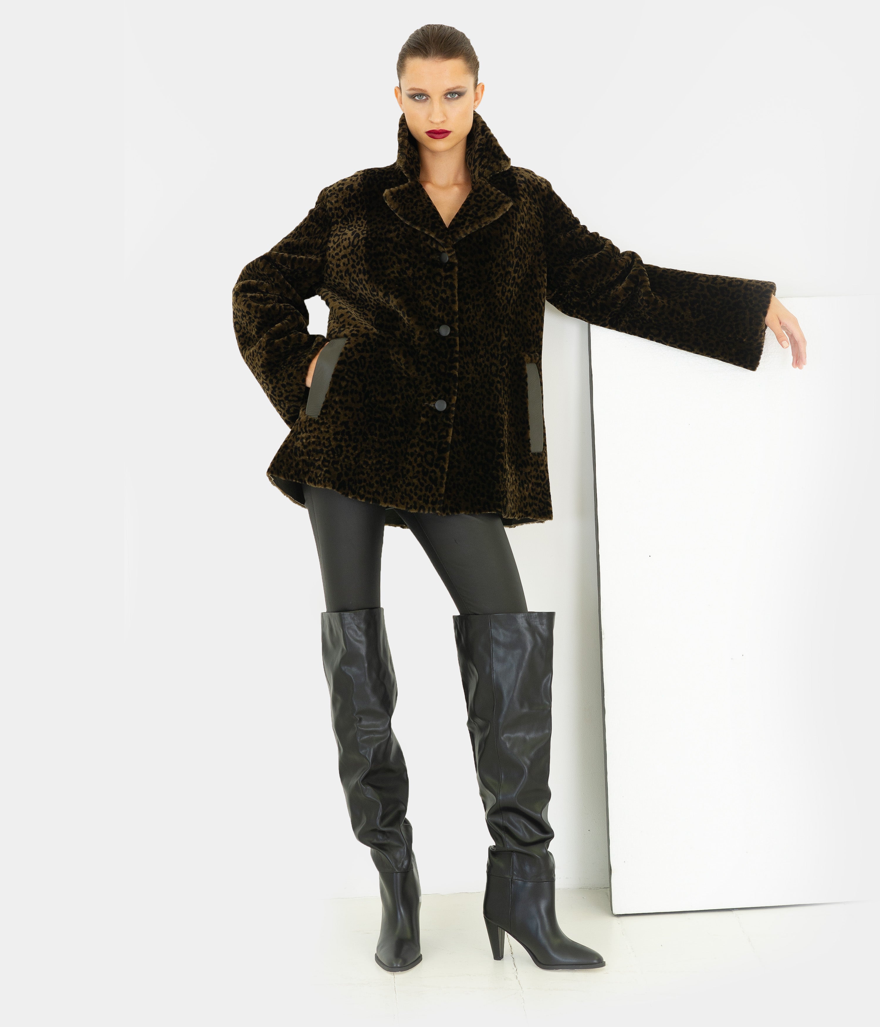 Reversible Leopard Jacket