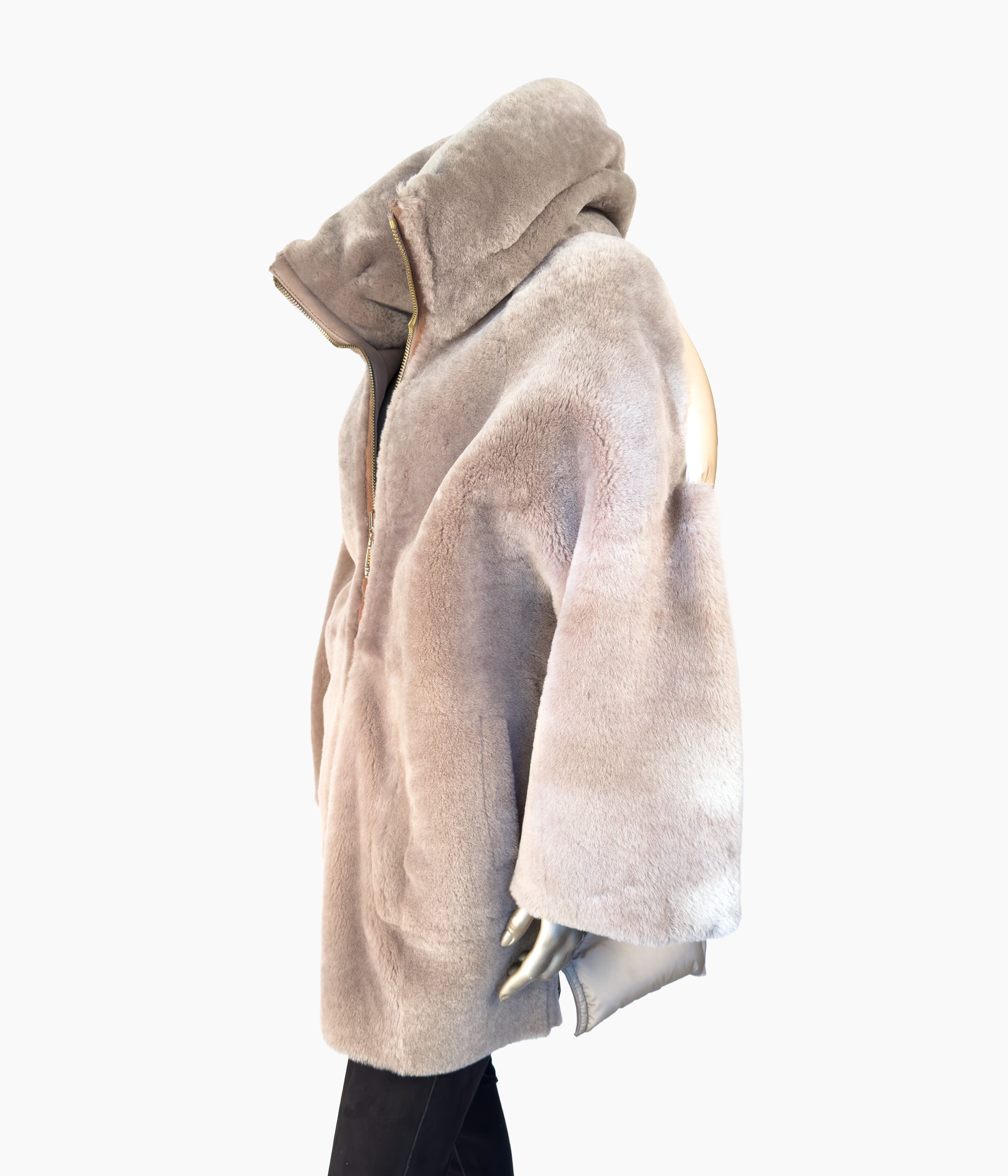 Reversible Collar Goose Down Coat : Size 10