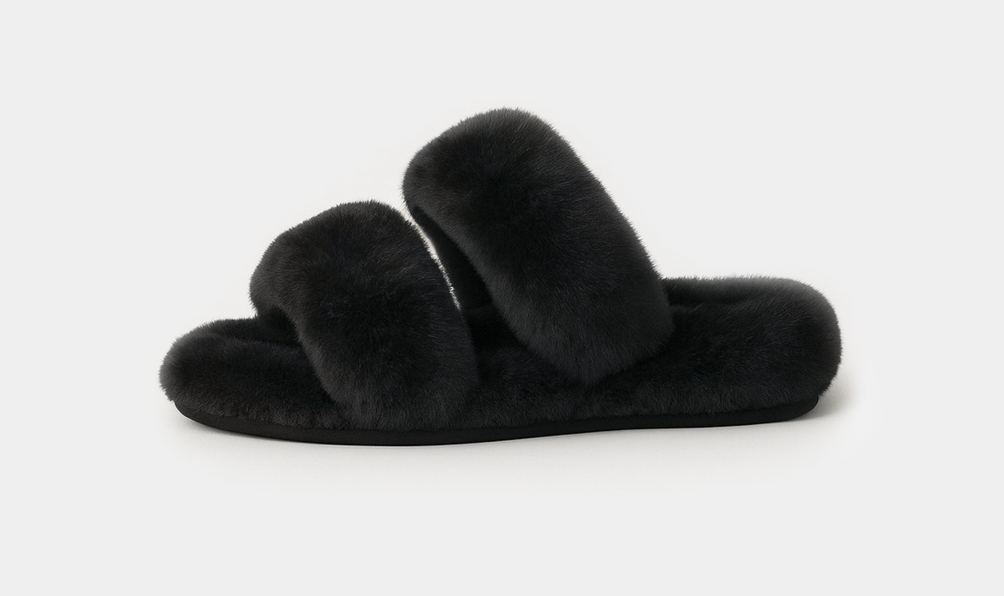 Sheepskin Slider Black