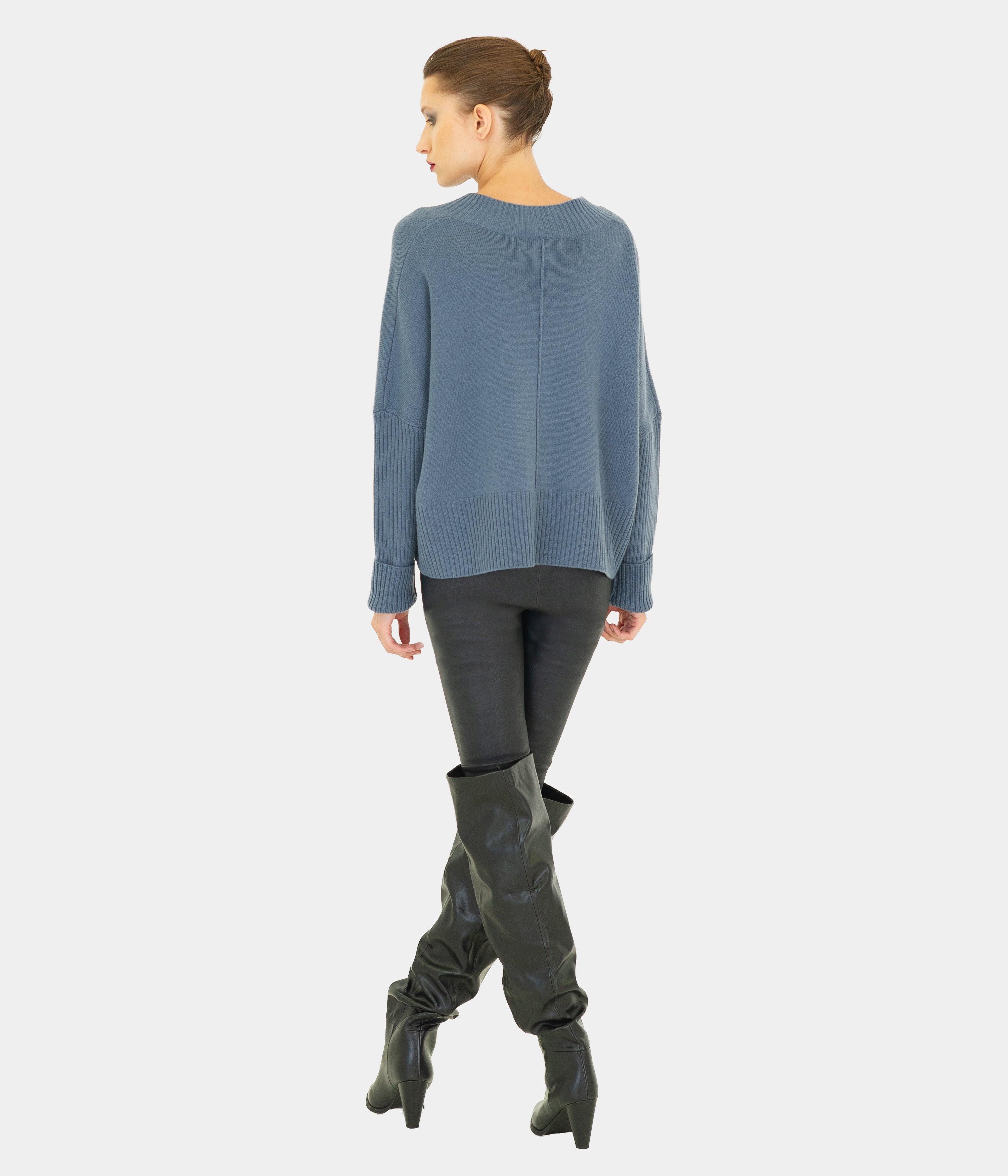 Sky High V Neck Jumper