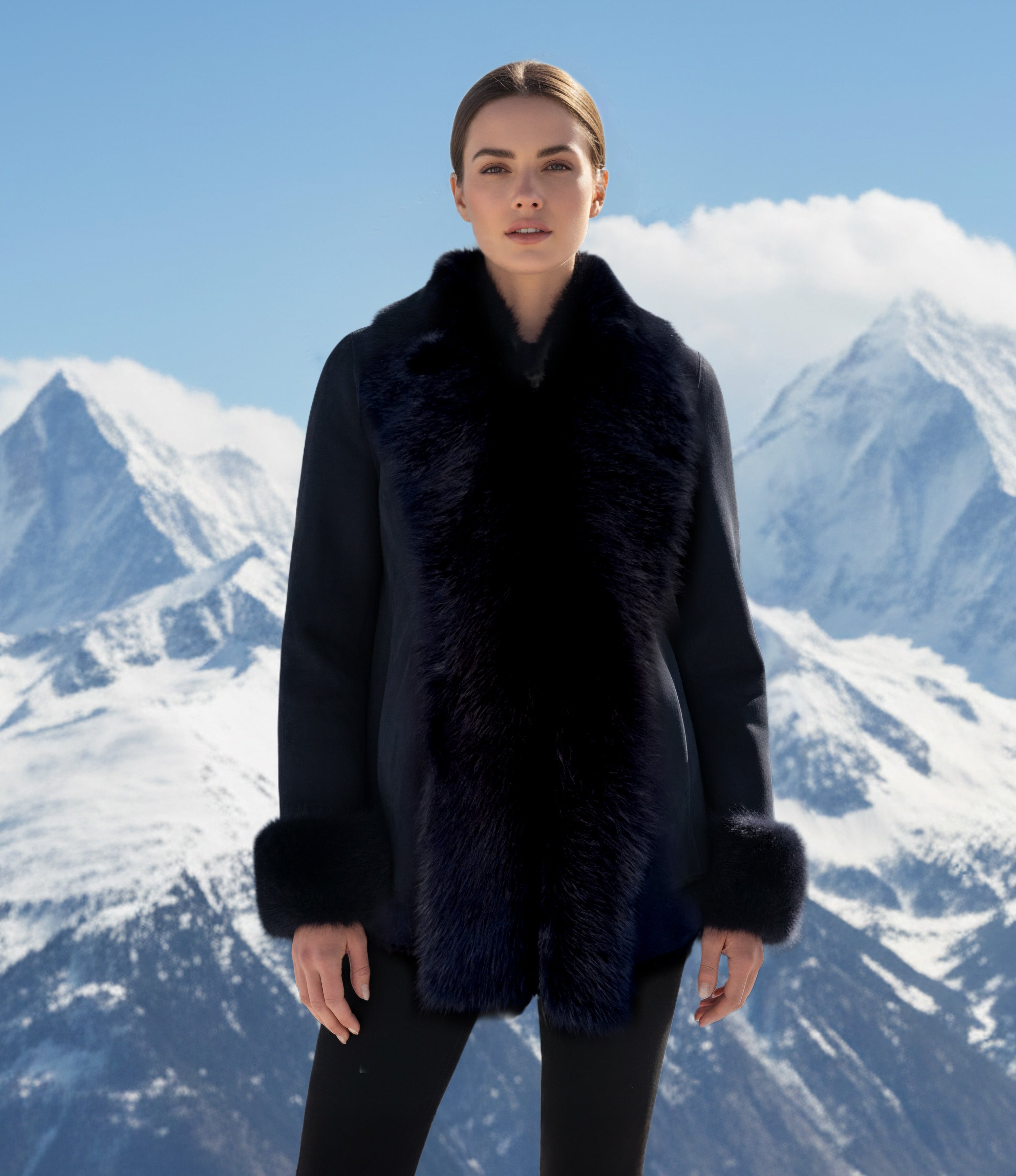 Classic Short Coat Navy Size:10